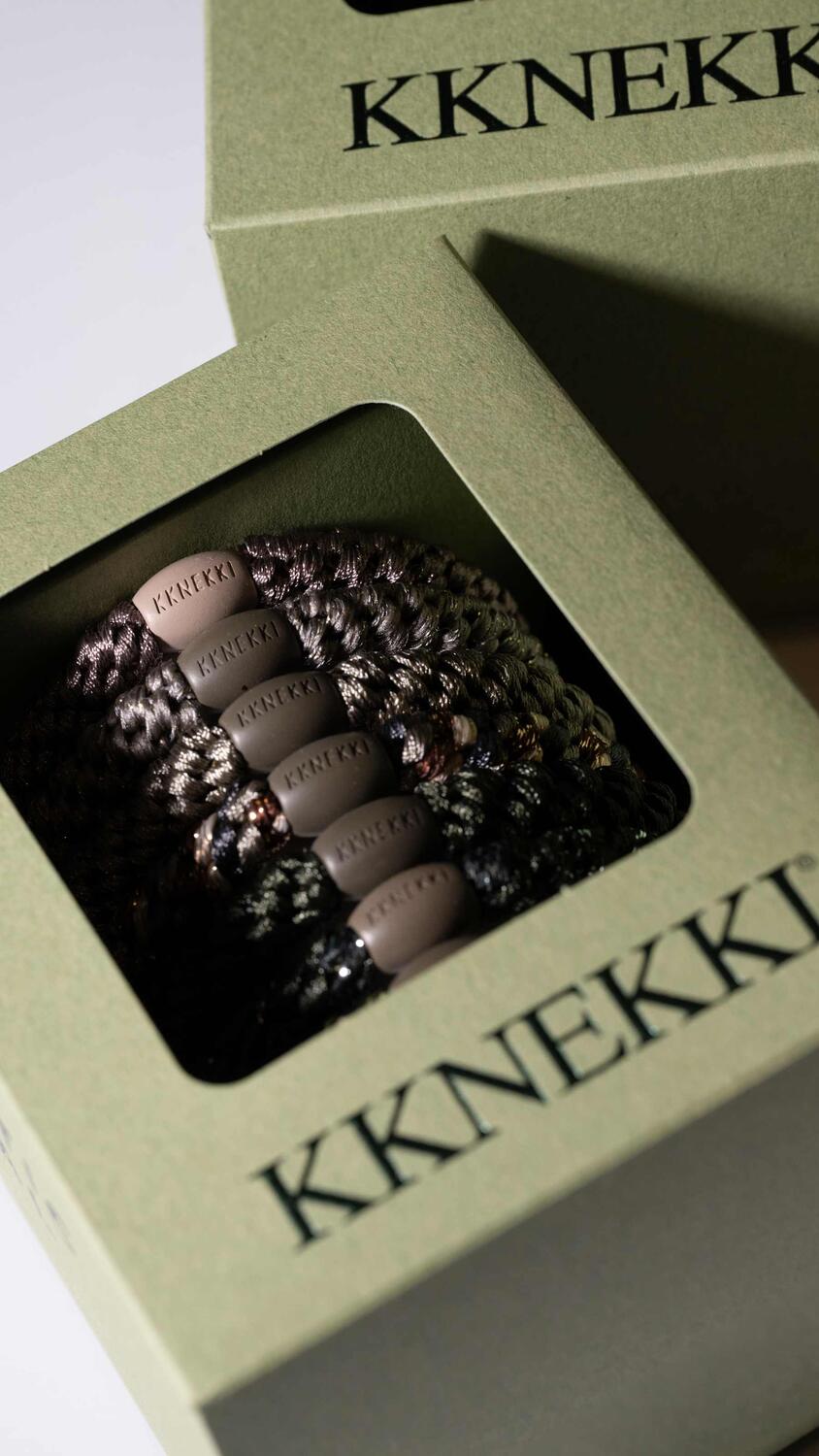 Army Edition hårelastikker, 8 stk – grøn