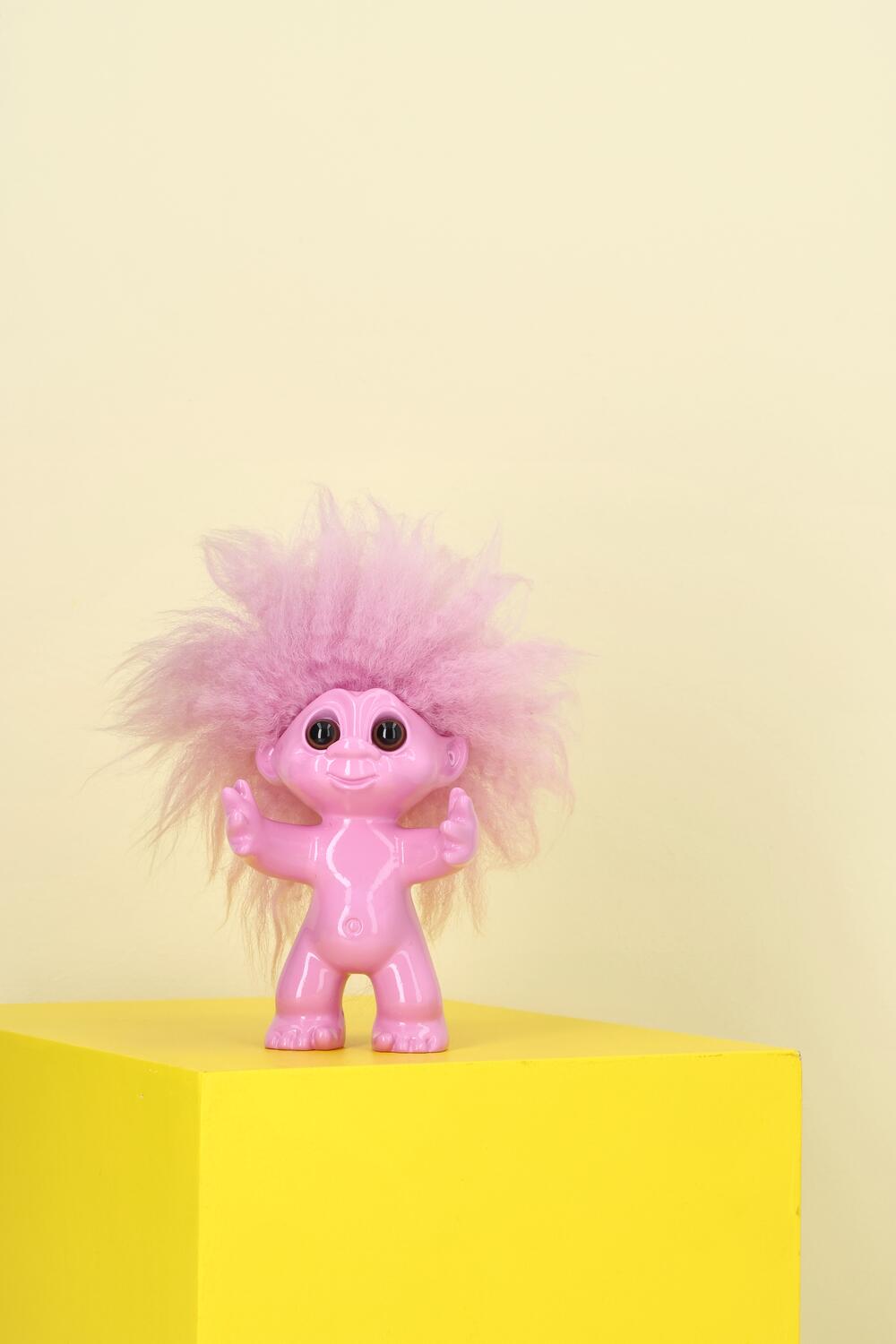 Lykketrold, H9 cm - pink