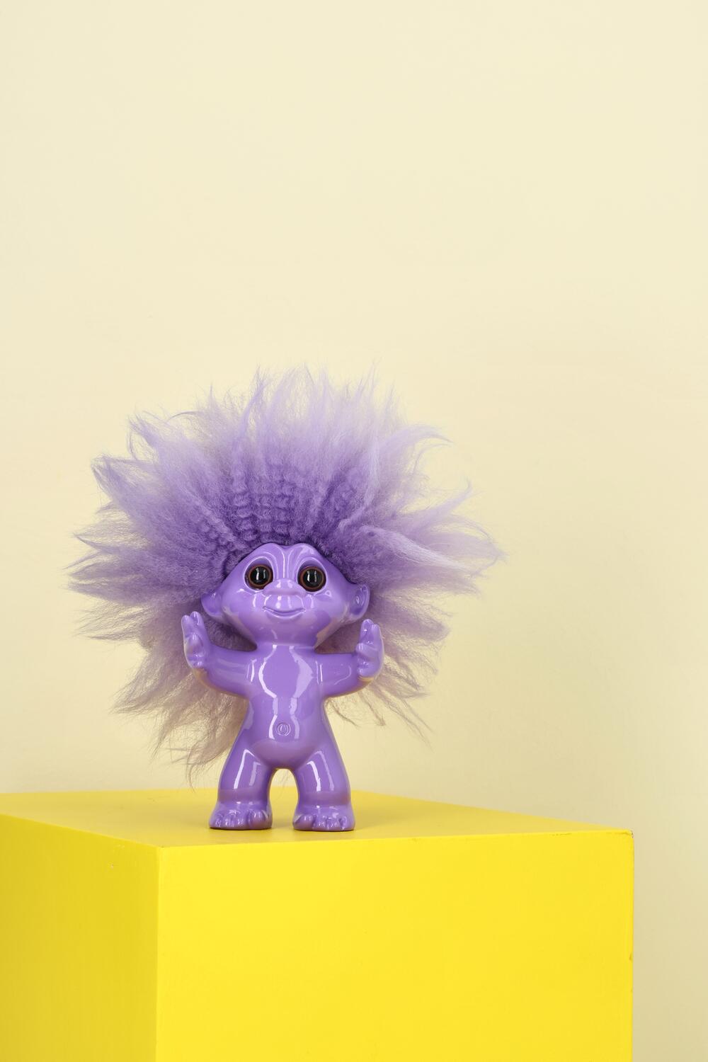 Lykketrold, H9 cm - lilla