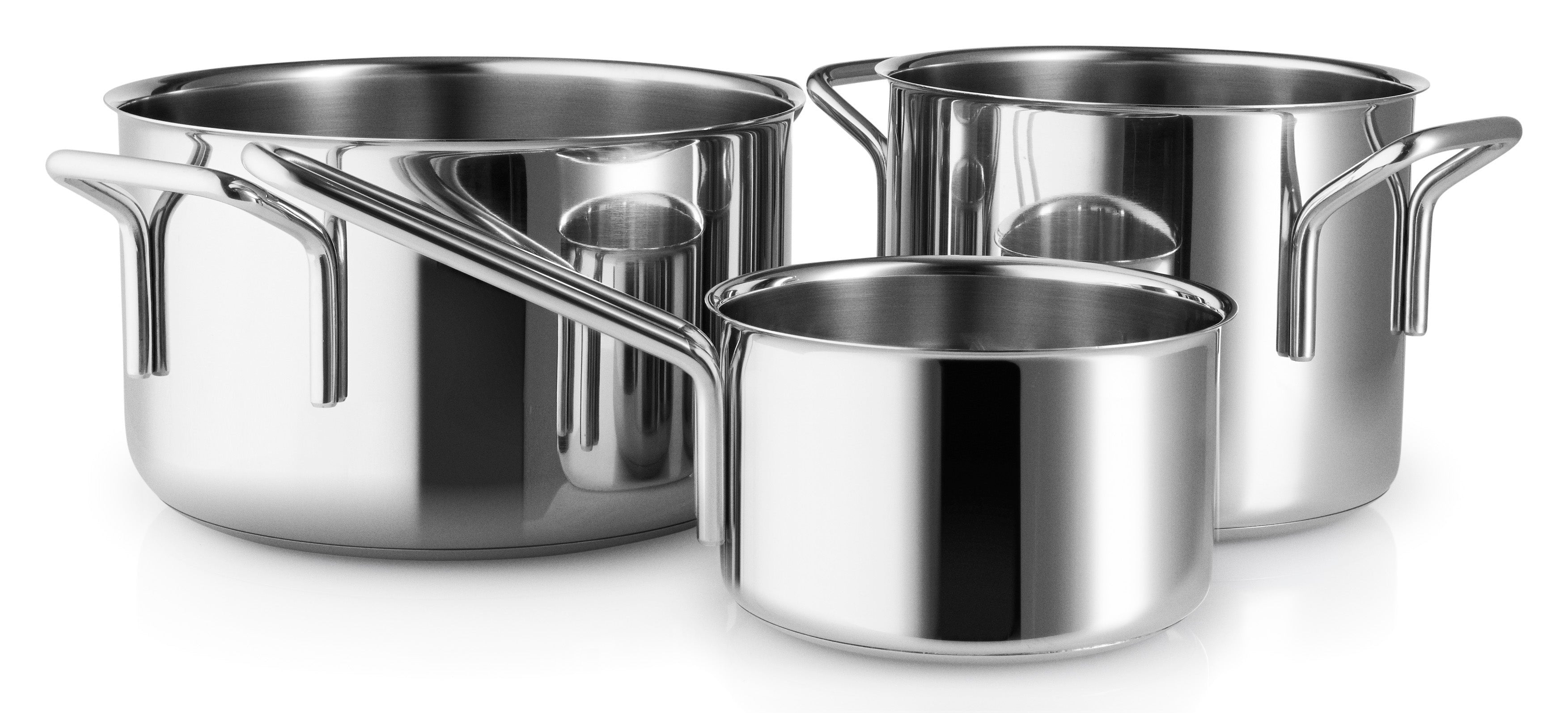 Stainless Steel grydesæt - 3 stk.