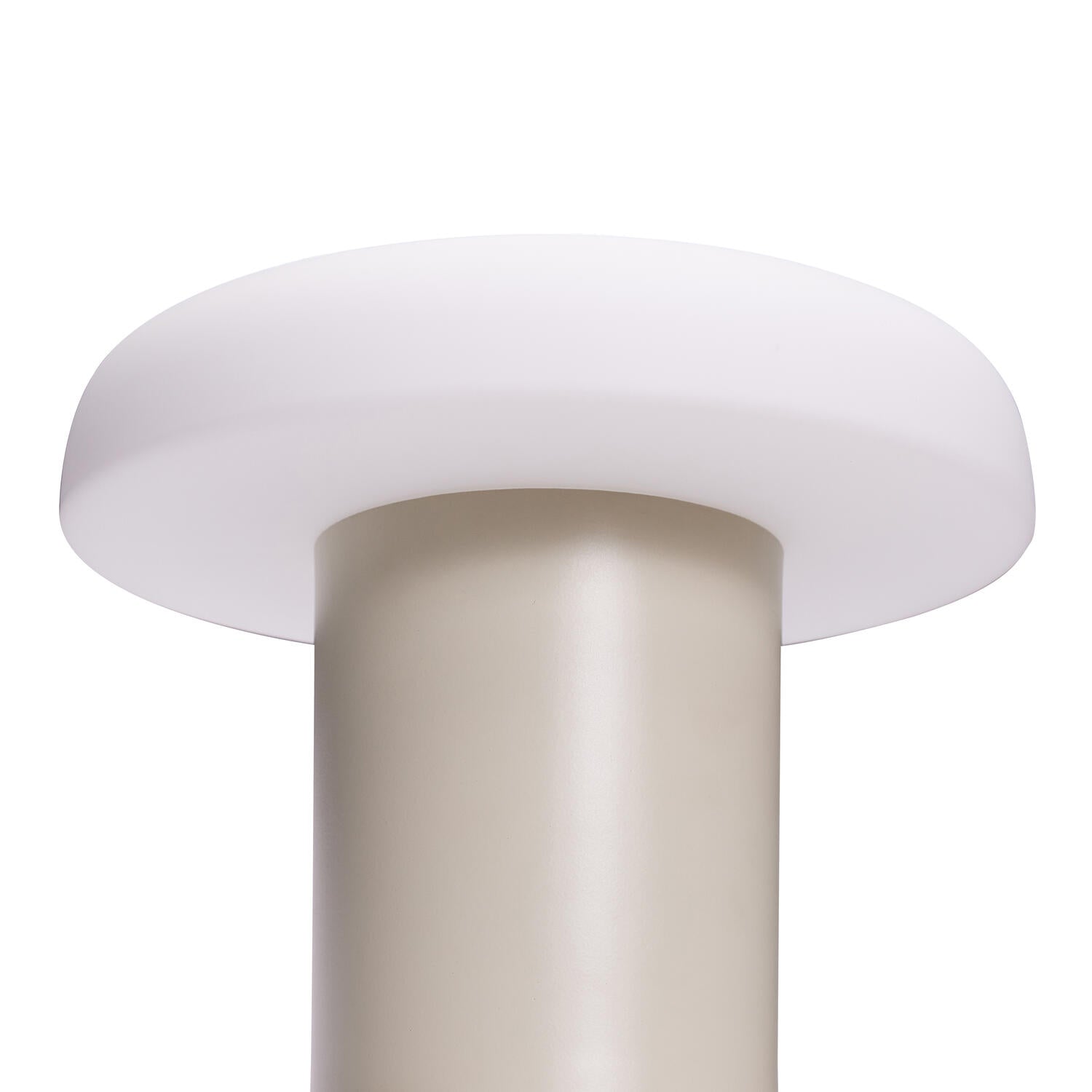 Ateliers bordlampe, sand/hvid - Ø25 cm