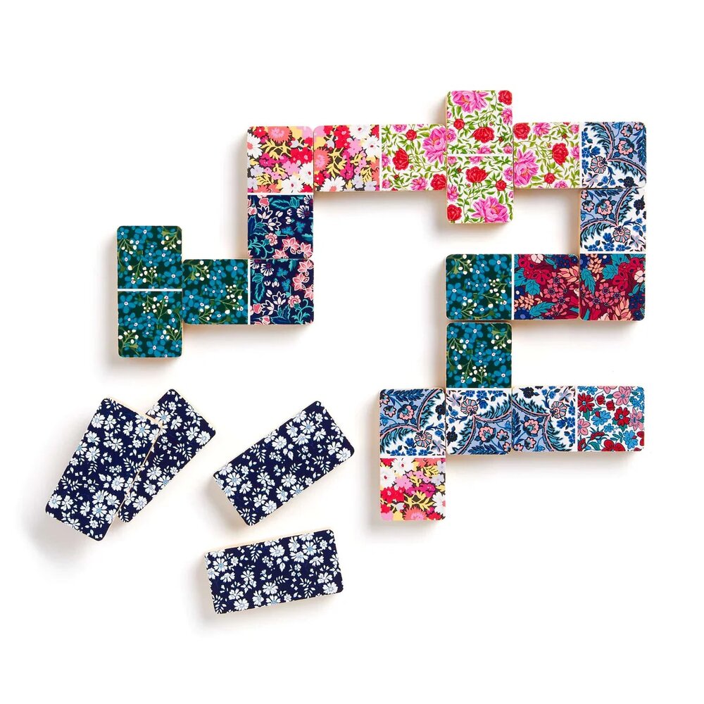 Liberty Floral Wood domino