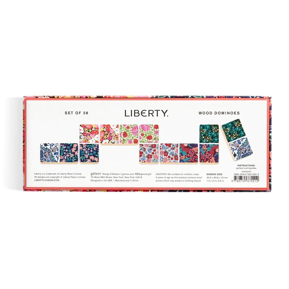 Liberty Floral Wood domino