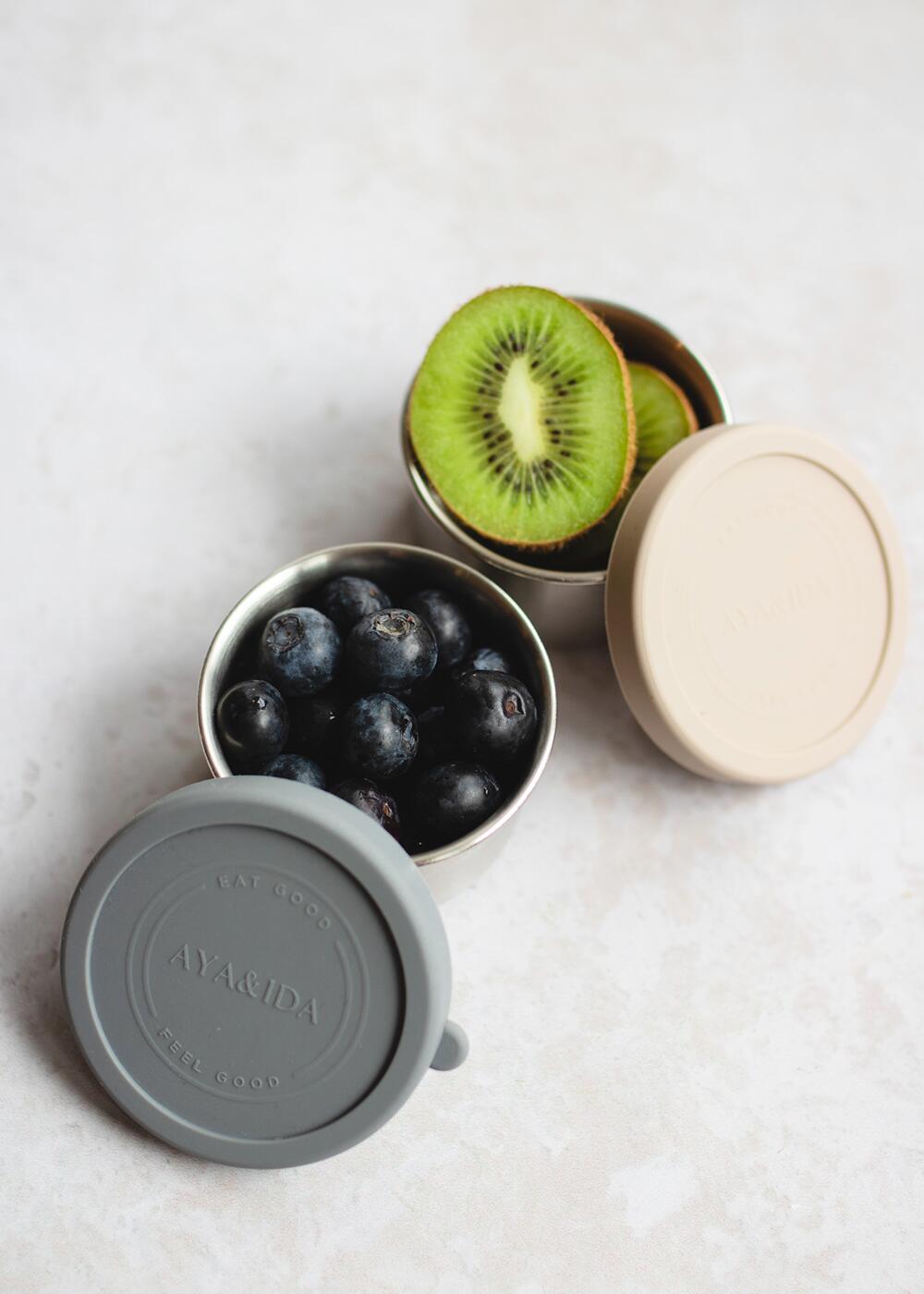 Snack Container, Cream Beige - 2 stk