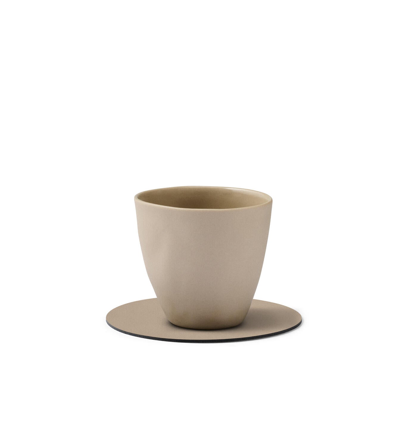 Nupo mat glasbrik, Circle - Clay Brown