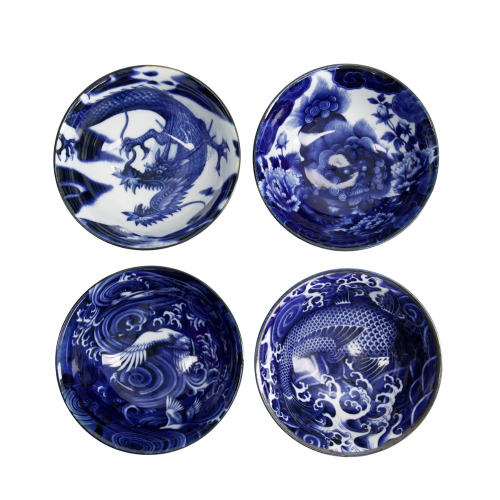 Mixed Japonism skåle gaveæske - 4 stk