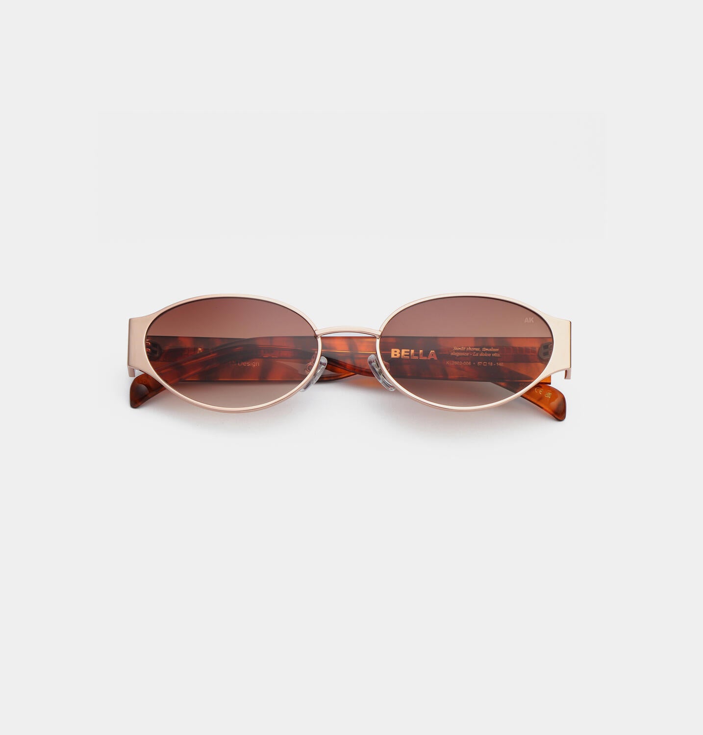 Bella solbrille - Rosegold Havana