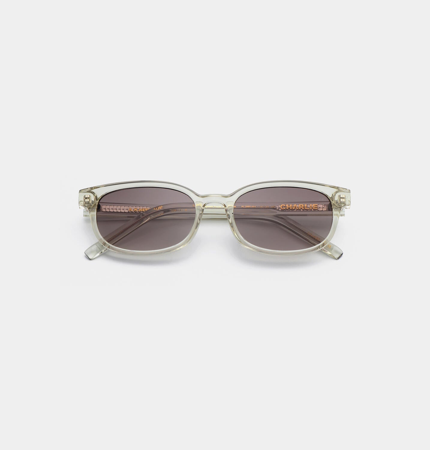 Charlie solbrille - Ecru Transparent
