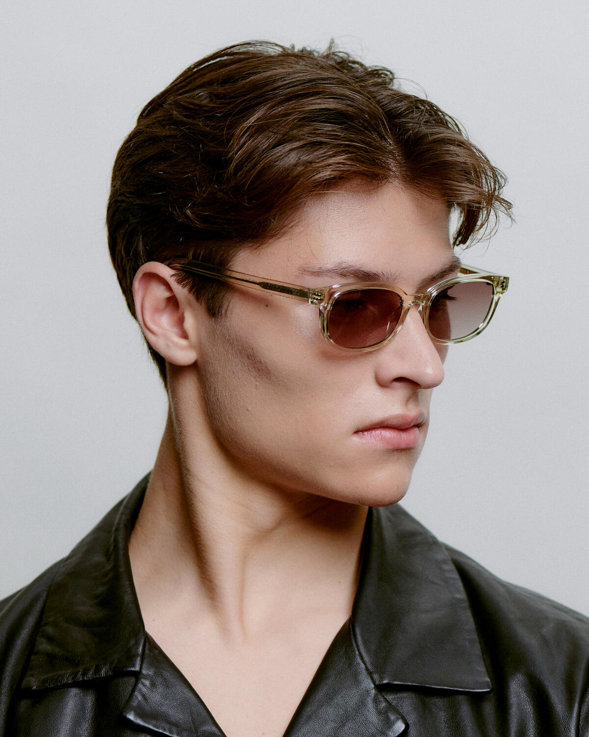 Charlie solbrille - Ecru Transparent