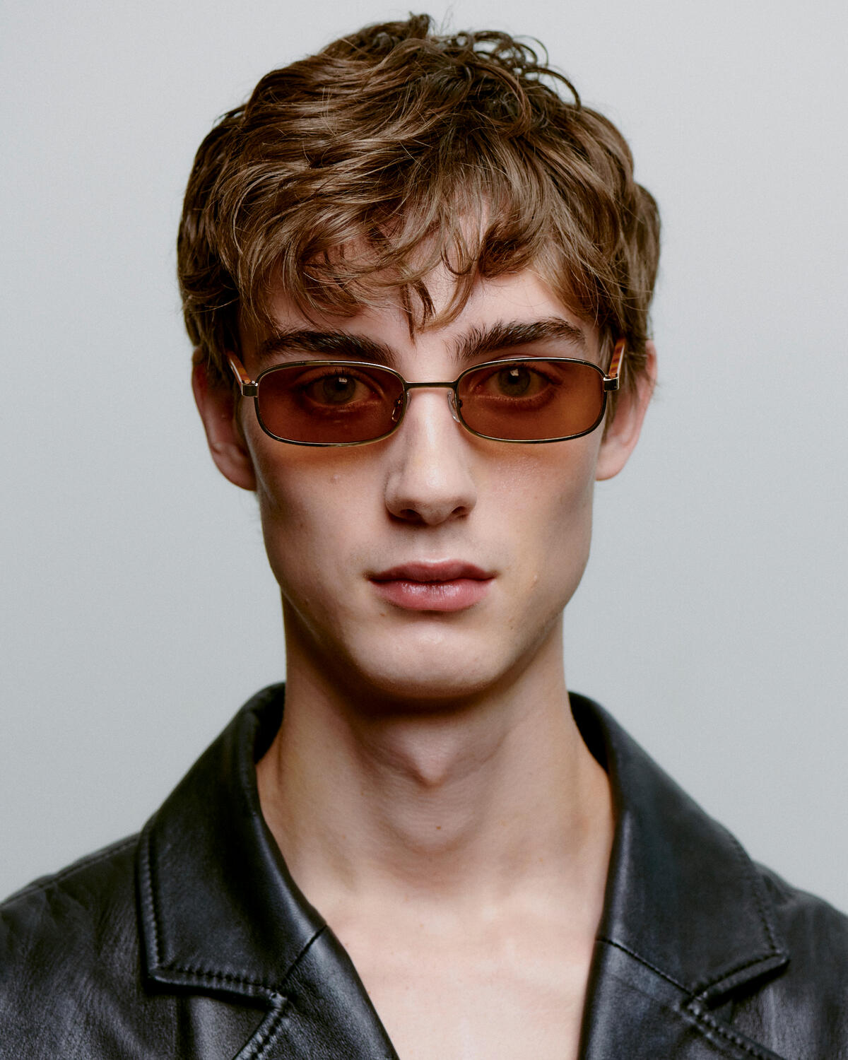 Noah solbrille - Gold Burnt Amber