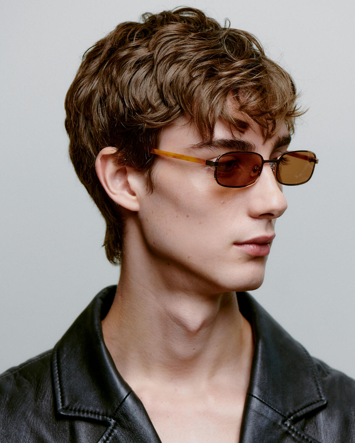 Noah solbrille - Gold Burnt Amber
