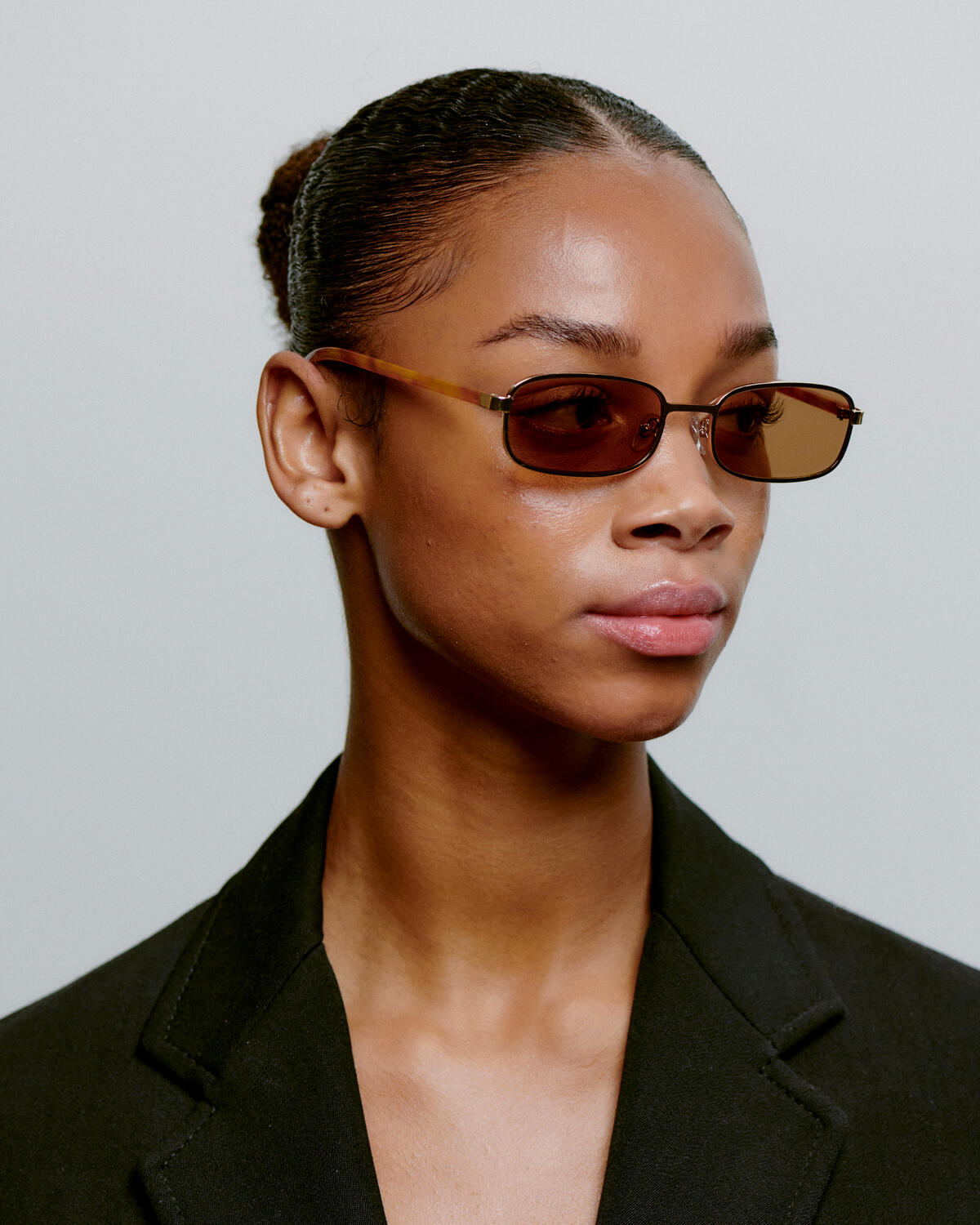 Noah solbrille - Gold Burnt Amber