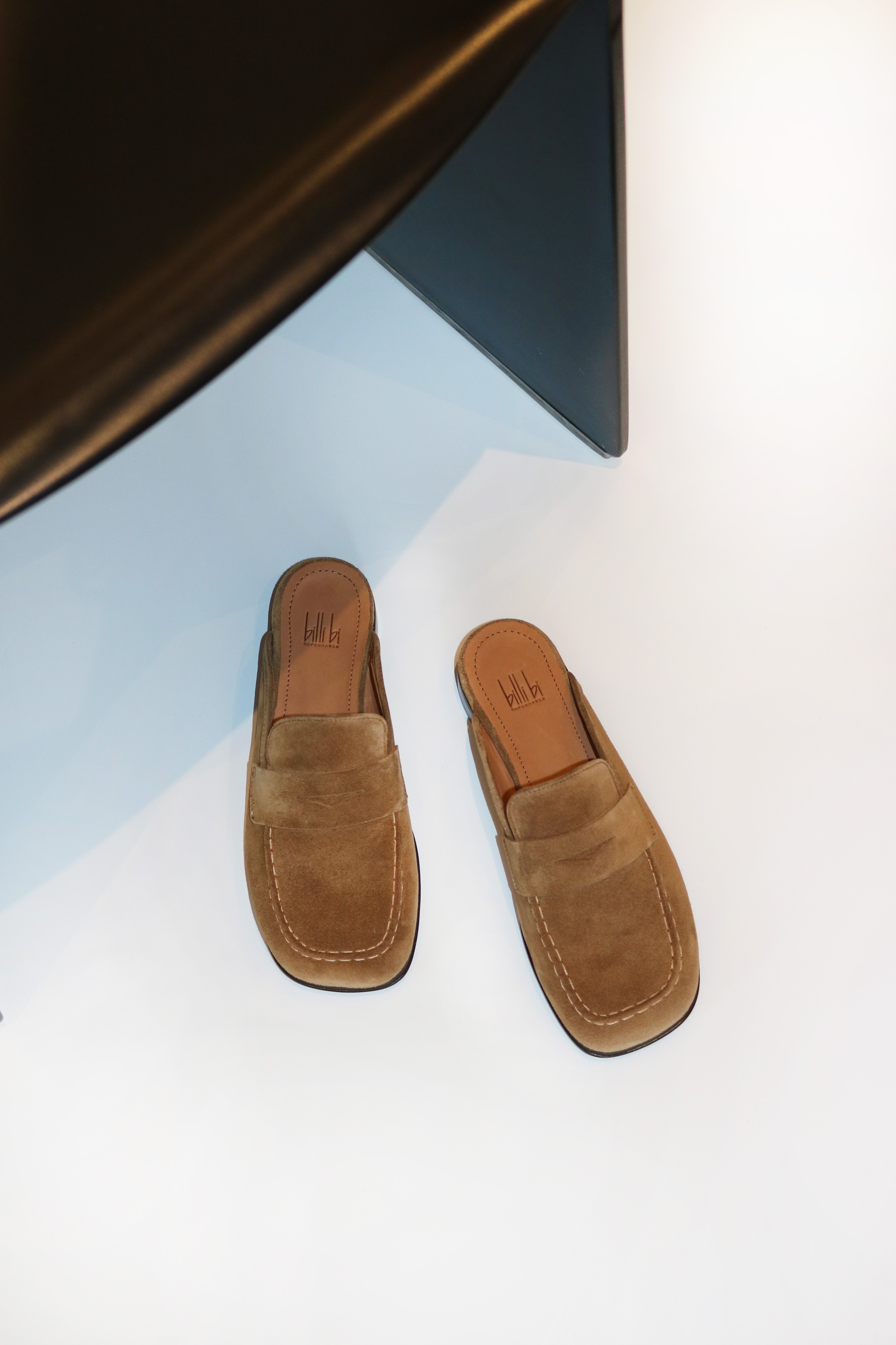 A8451 ruskind slipper loafers - Cuoio Babysilk Suede 554