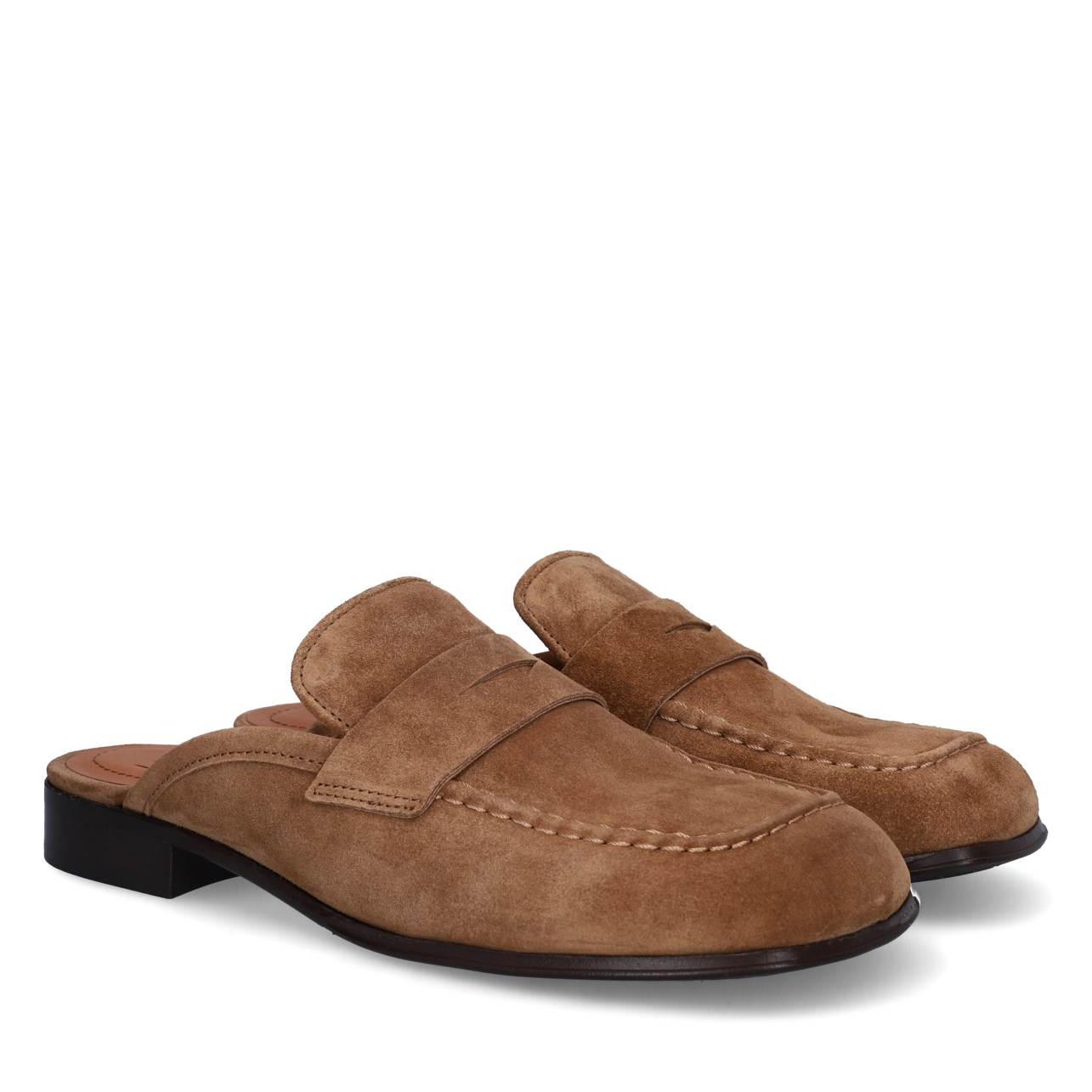 A8451 ruskind slipper loafers - Cuoio Babysilk Suede 554