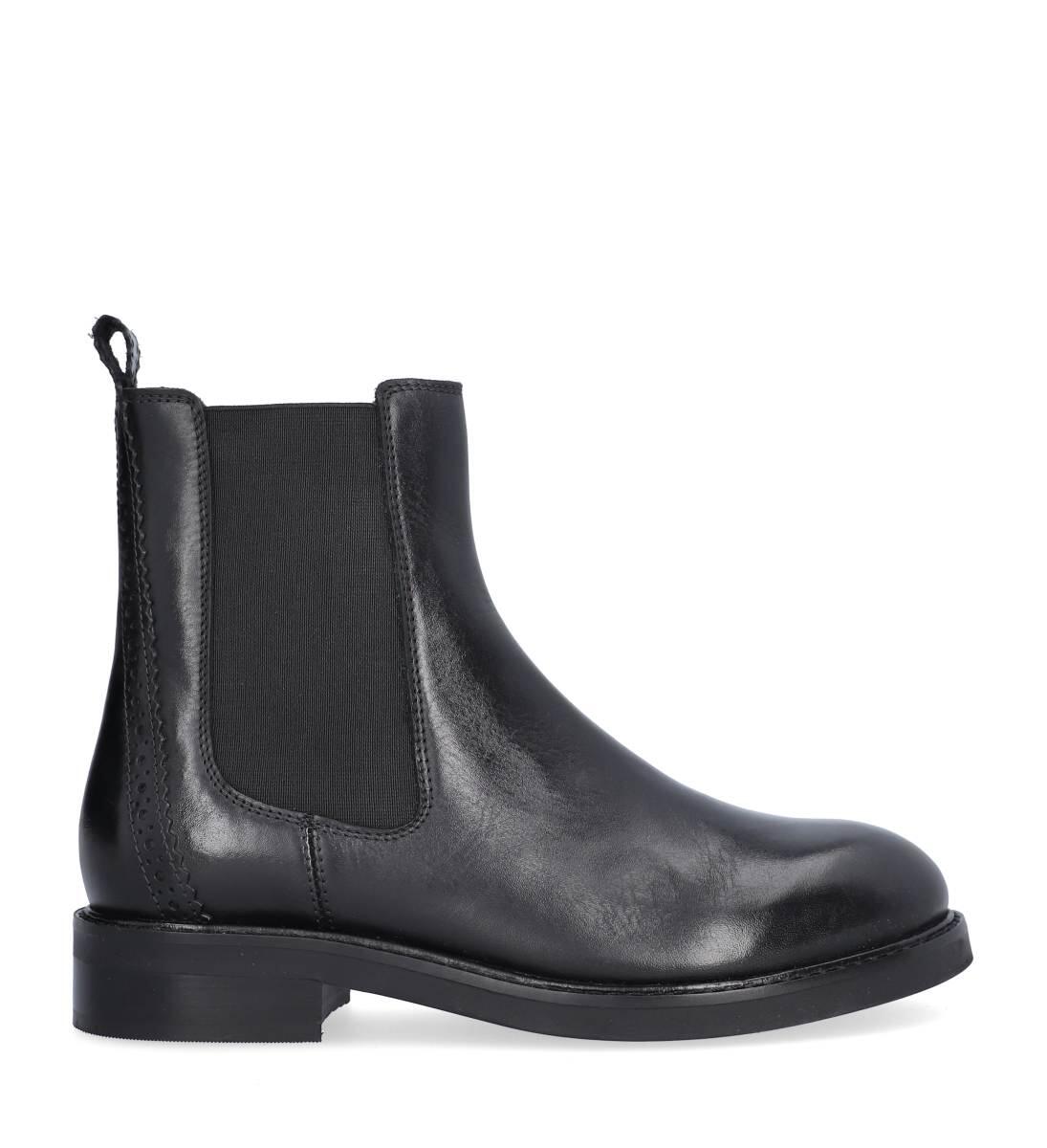 Chelsea støvle - Black Calf 80