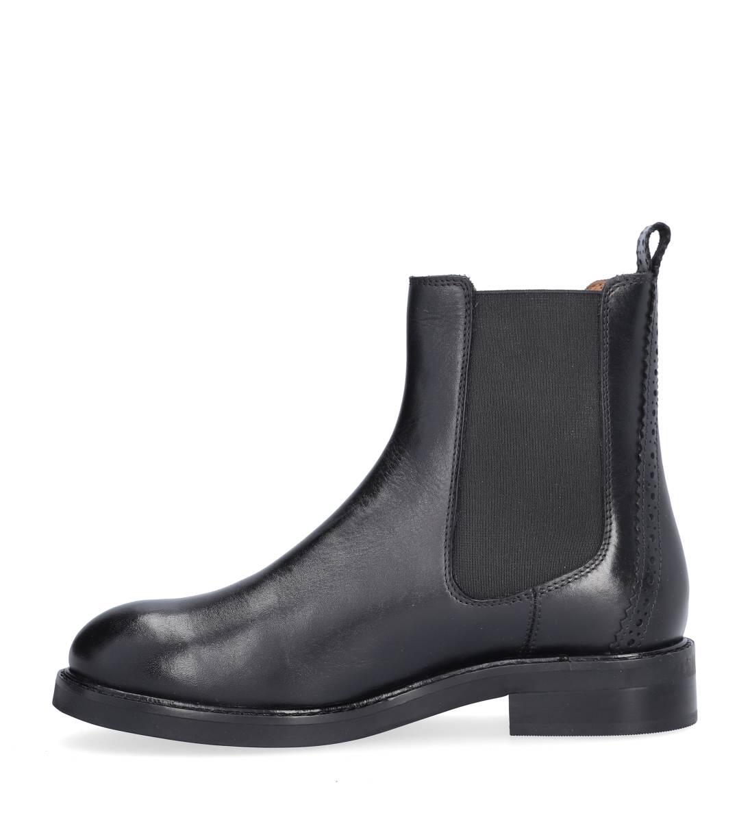 Chelsea støvle - Black Calf 80