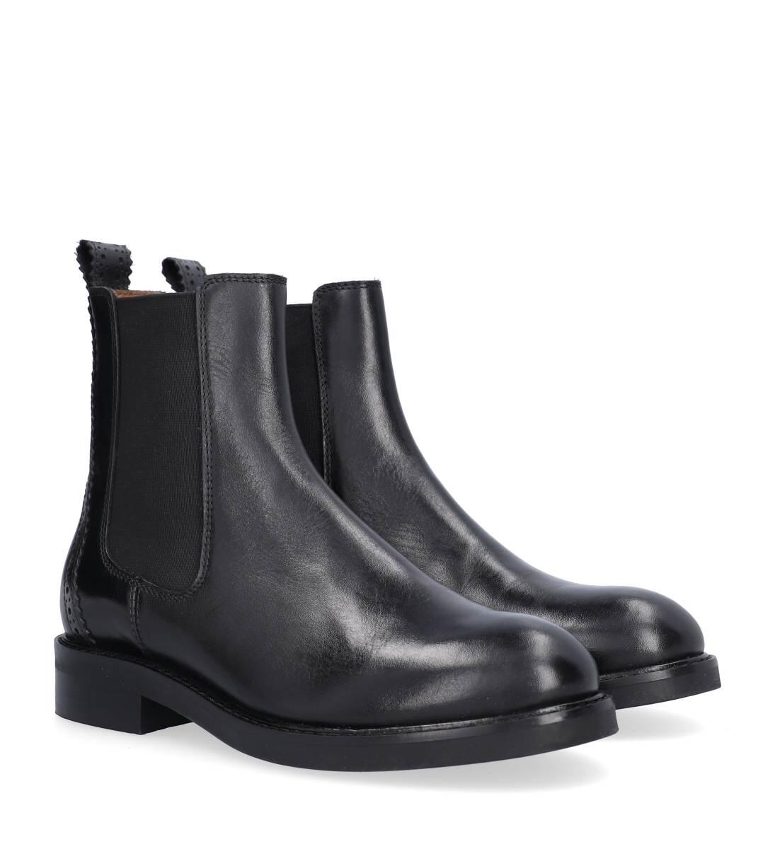 Chelsea støvle - Black Calf 80