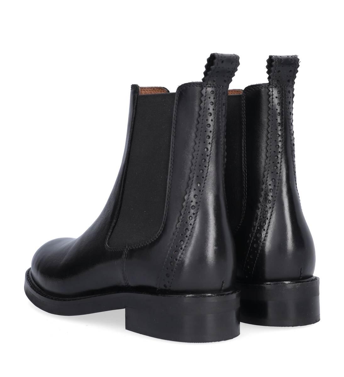 Chelsea støvle - Black Calf 80
