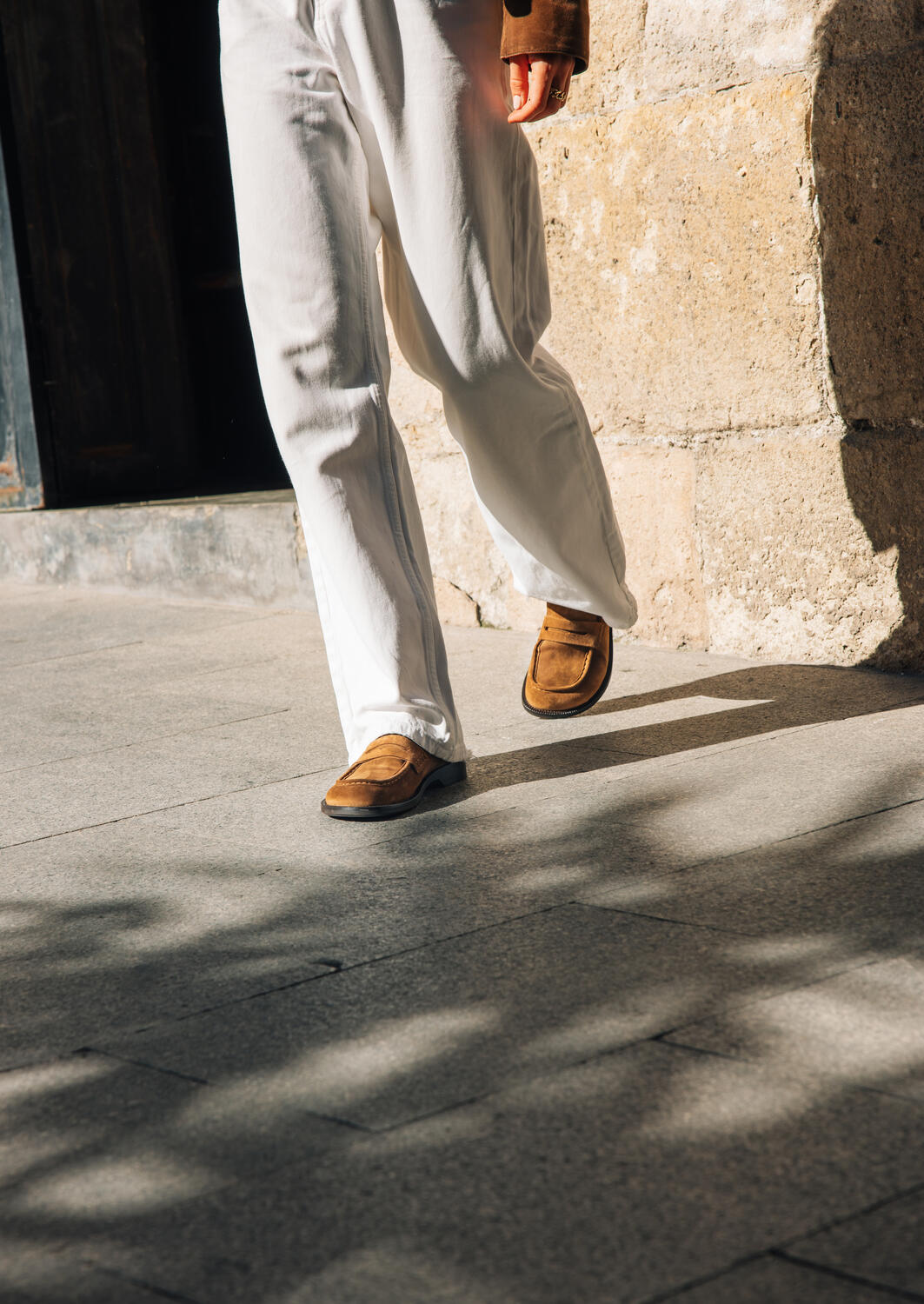 A9010 loafers - Tabac Babysilk Suede 555