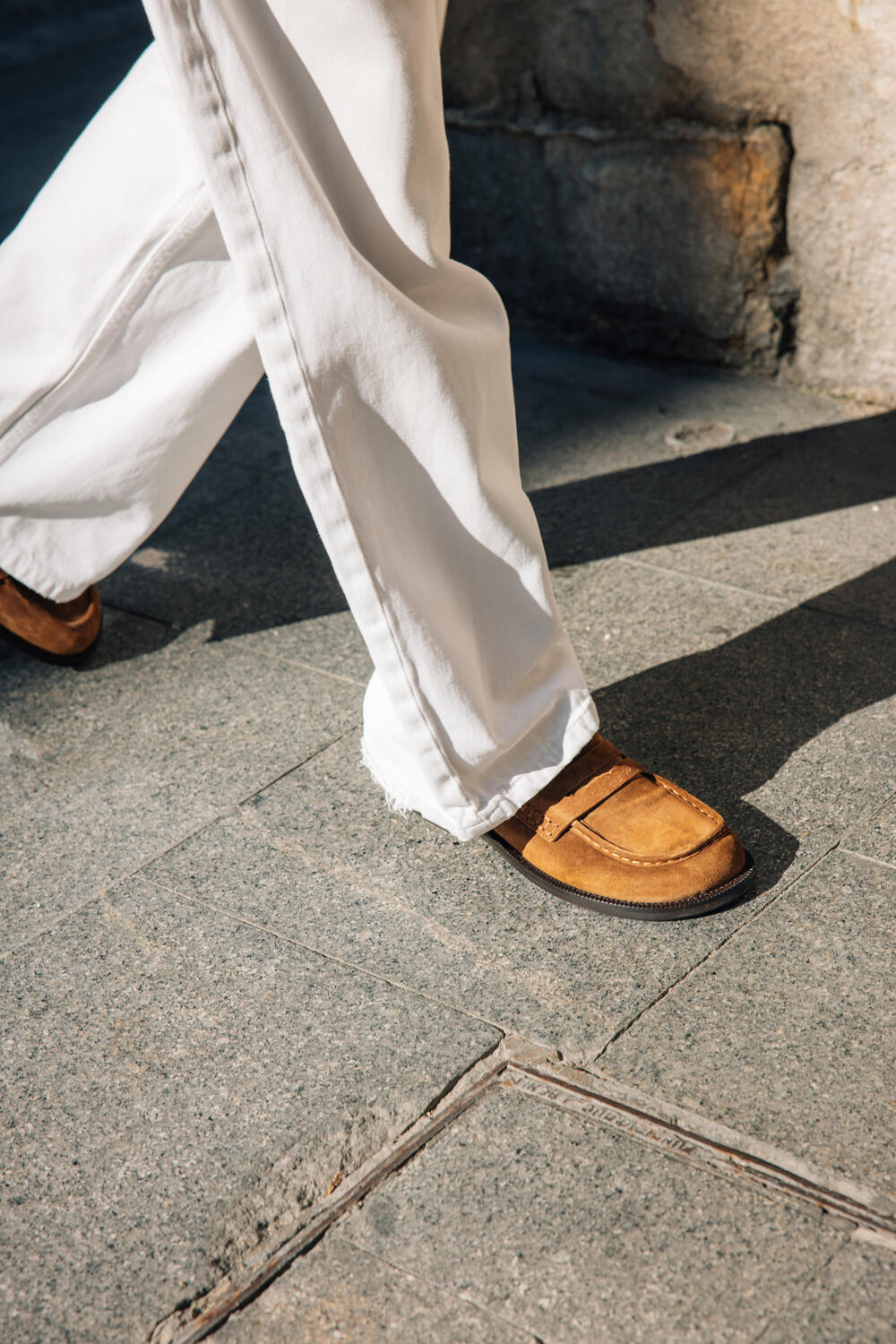 A9010 loafers - Tabac Babysilk Suede 555