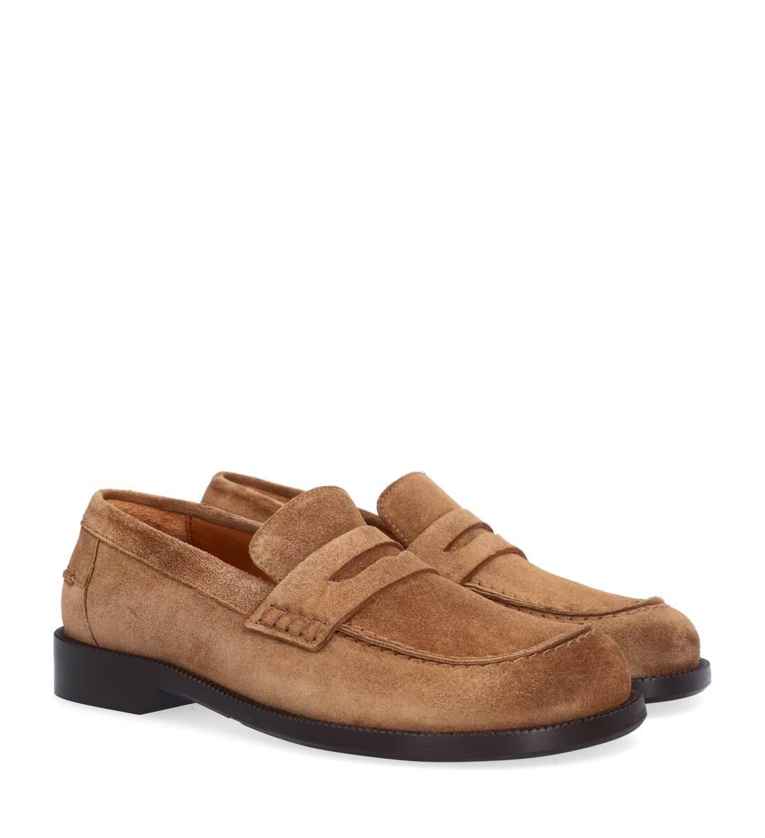 A9010 loafers - Tabac Babysilk Suede 555