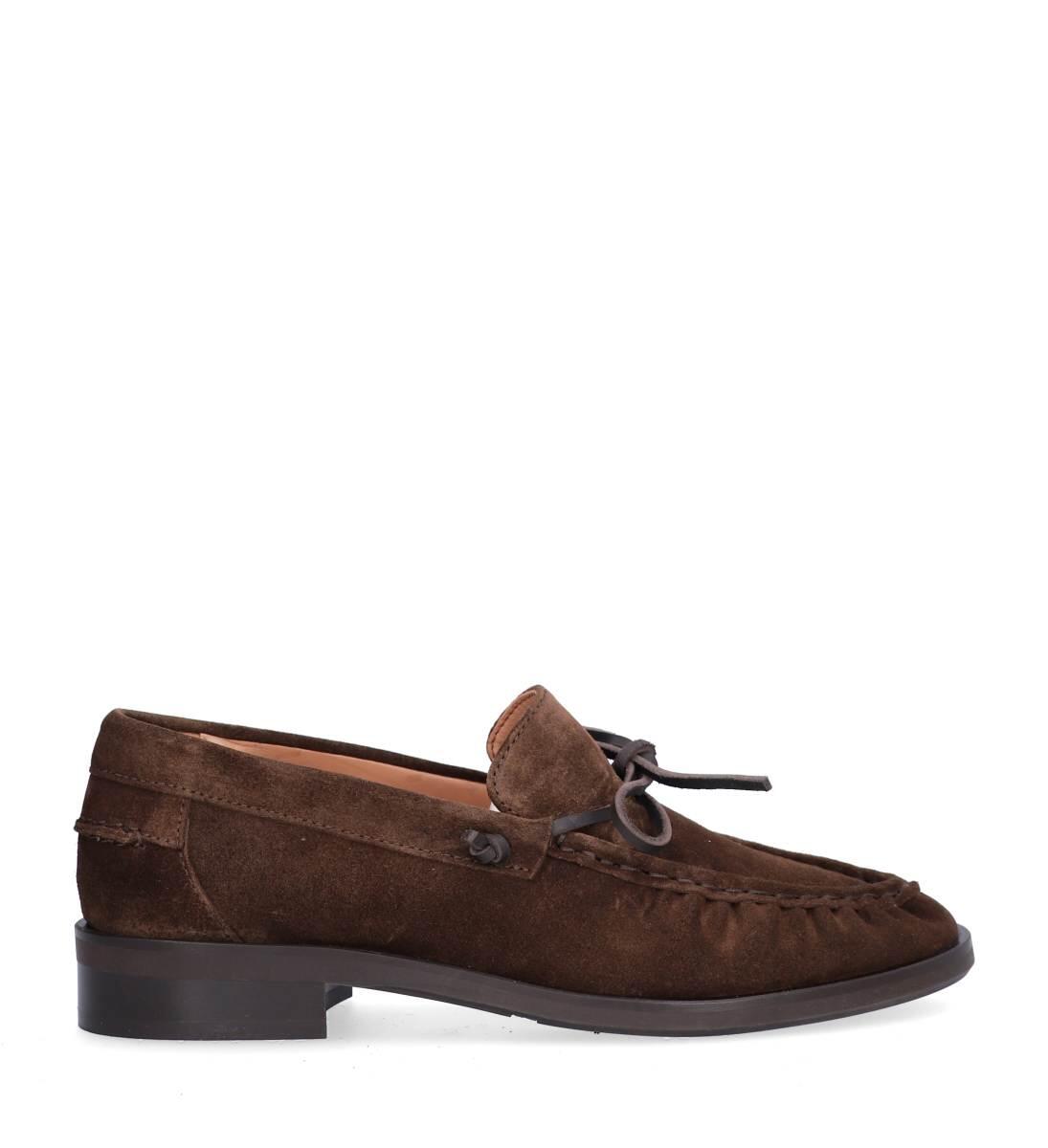 A9031 loafers med sløjfe - T. moro 1602 suede 556