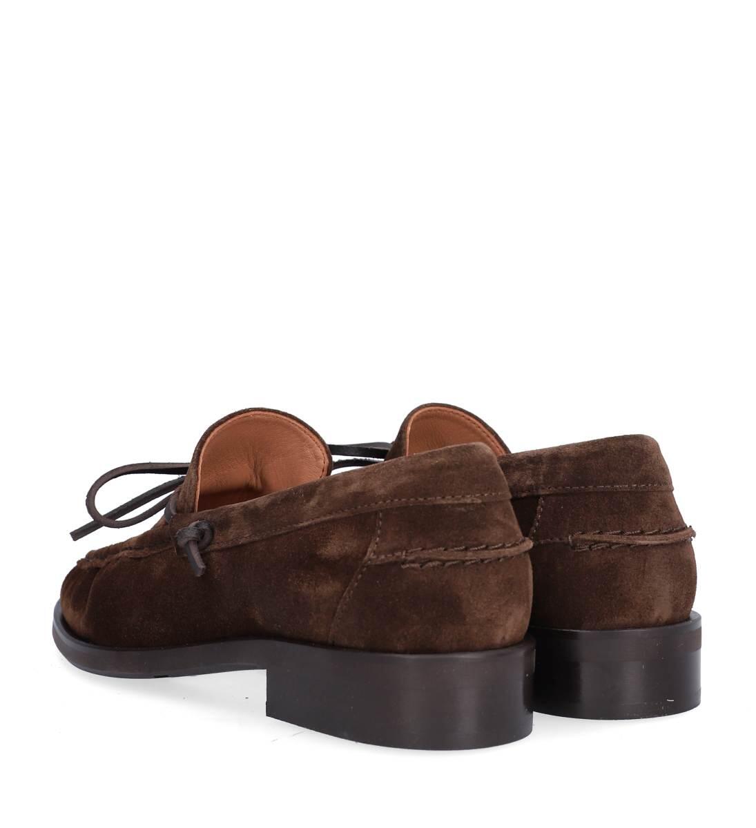 A9031 loafers med sløjfe - T. moro 1602 suede 556