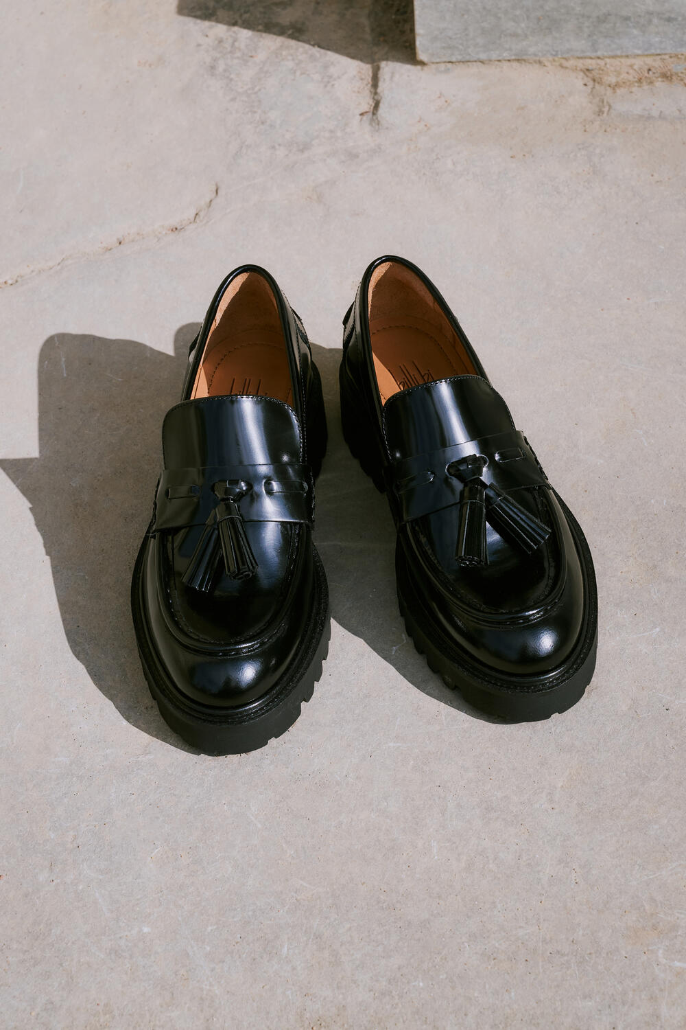 A9046 loafer med kvast - Black polido  900