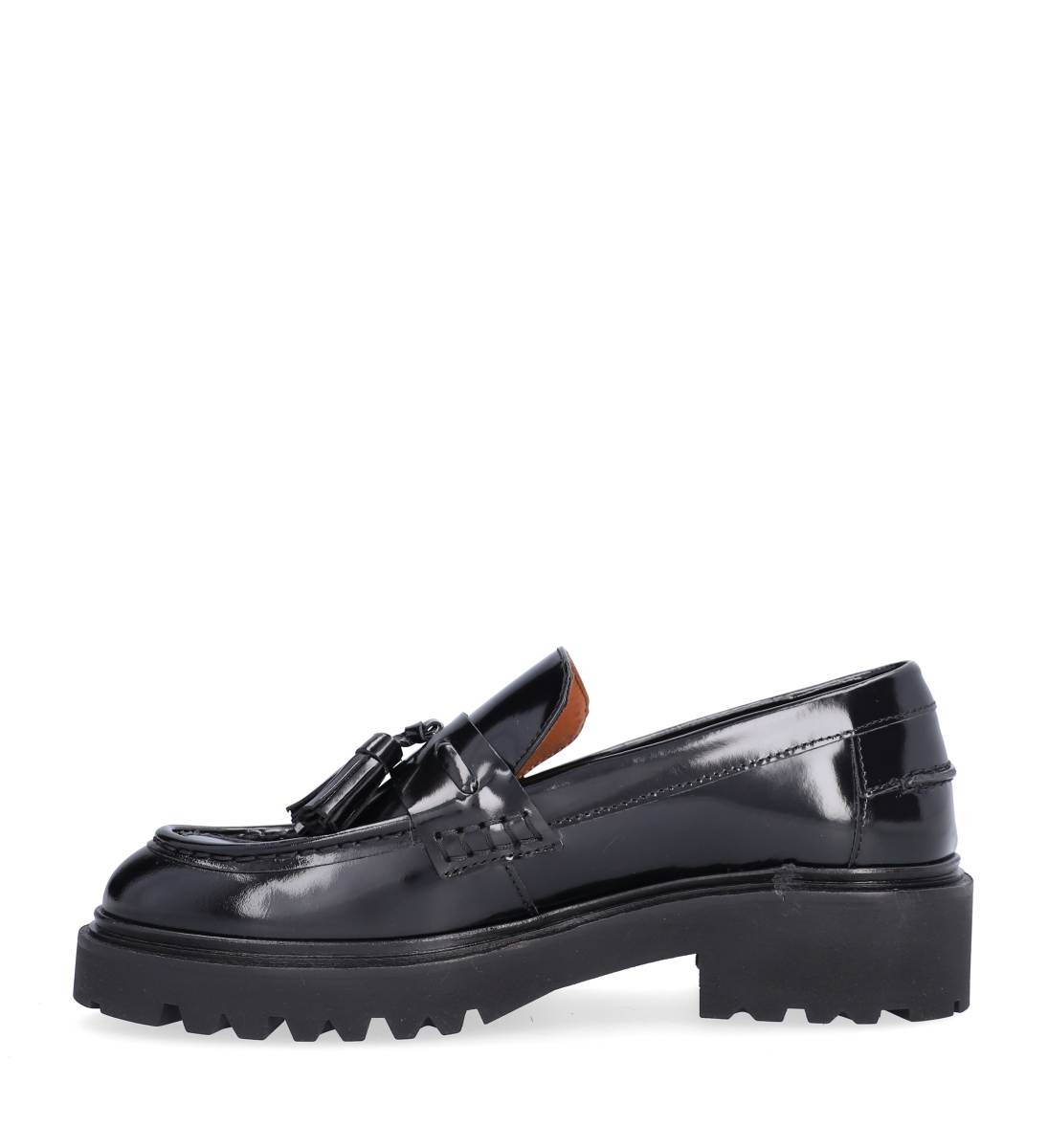 A9046 loafer med kvast - Black polido  900