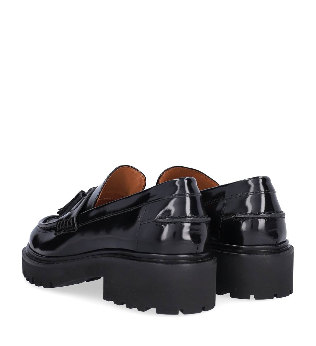 A9046 loafer med kvast - Black polido  900
