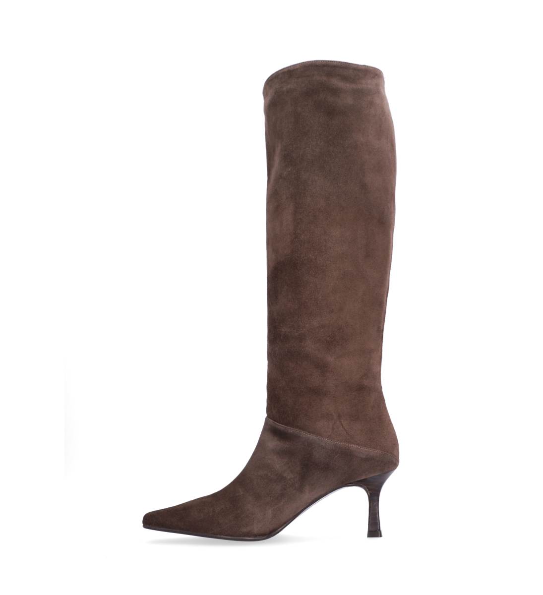 A9371 lang støvlette - T.moro babysilk dark suede 556