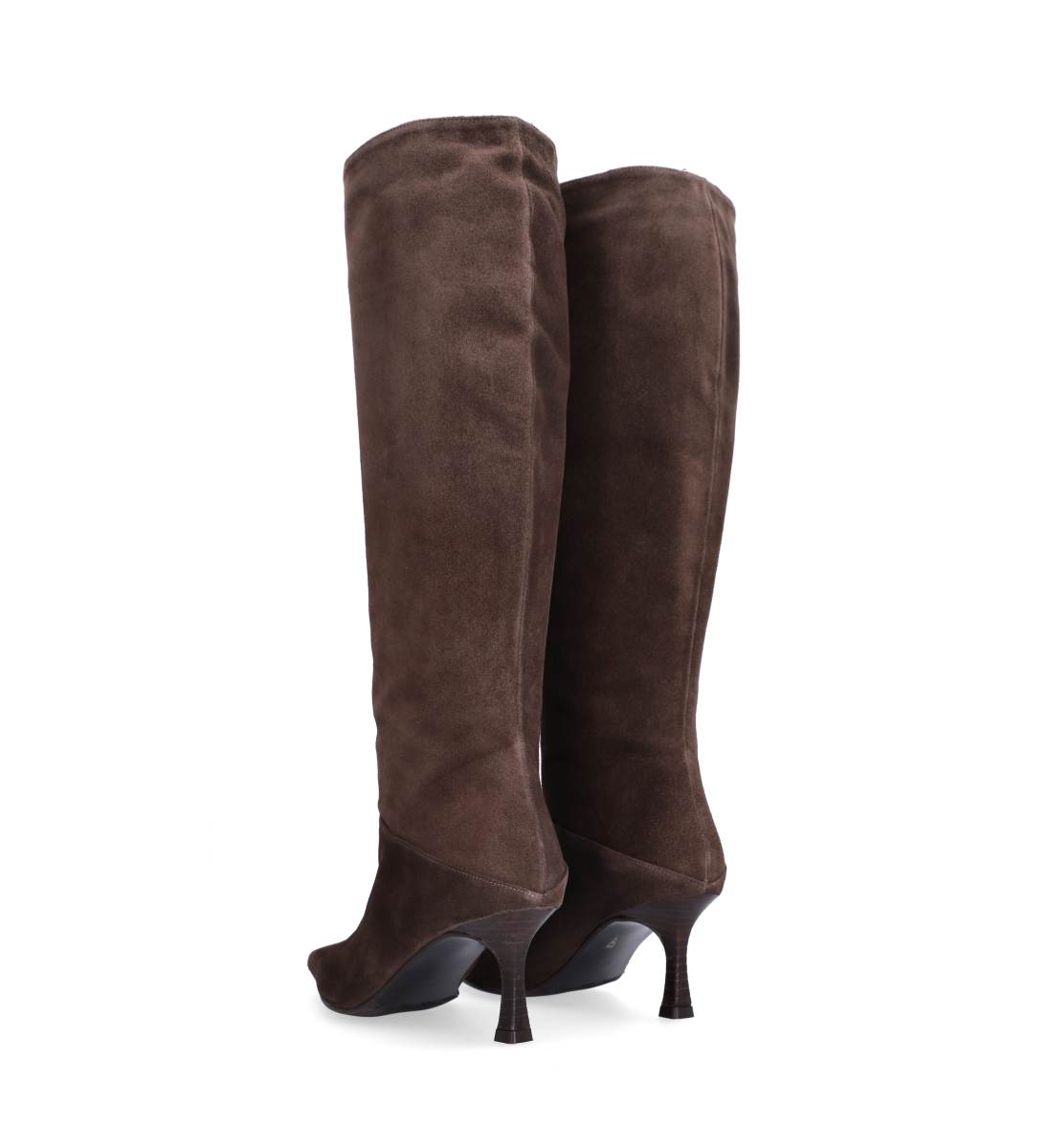 A9371 lang støvlette - T.moro babysilk dark suede 556