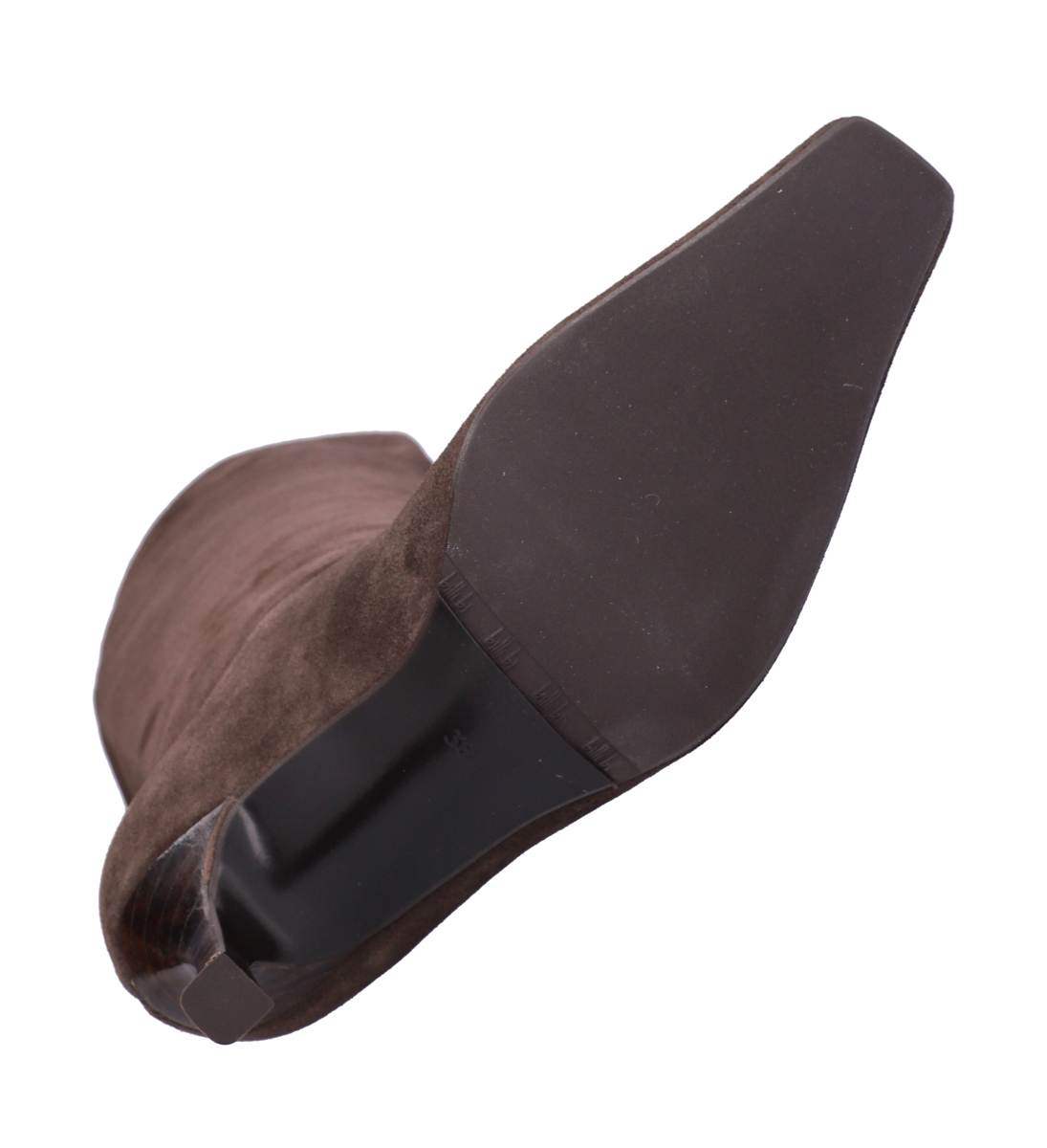 A9371 lang støvlette - T.moro babysilk dark suede 556