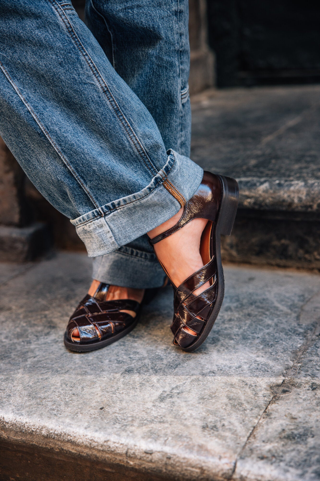 Fisherman med flet - Mogano naplack 266