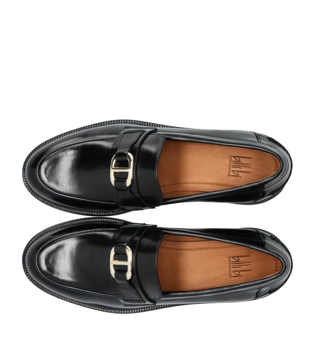 Loafers med spænde - Black Calf 80