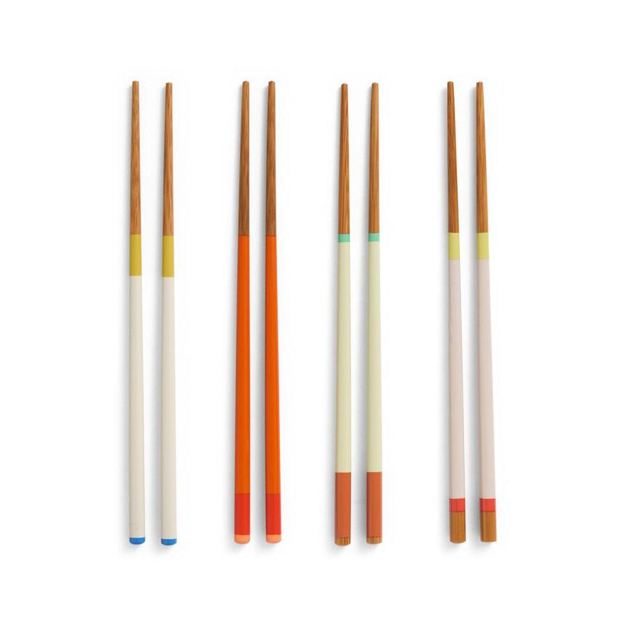 Colour spisepinde, 4 sæt – Bright