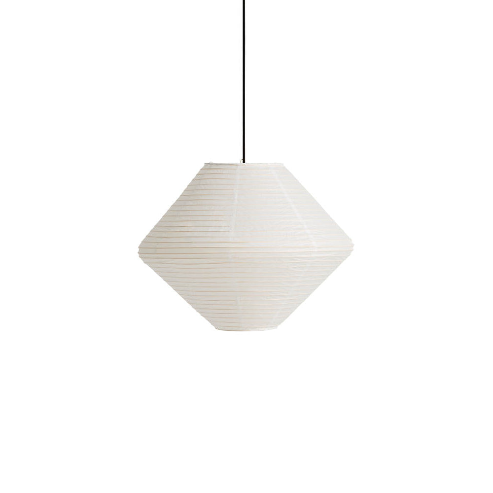 Diamond rispapirlampeskærm, Ø50 cm – Classic white