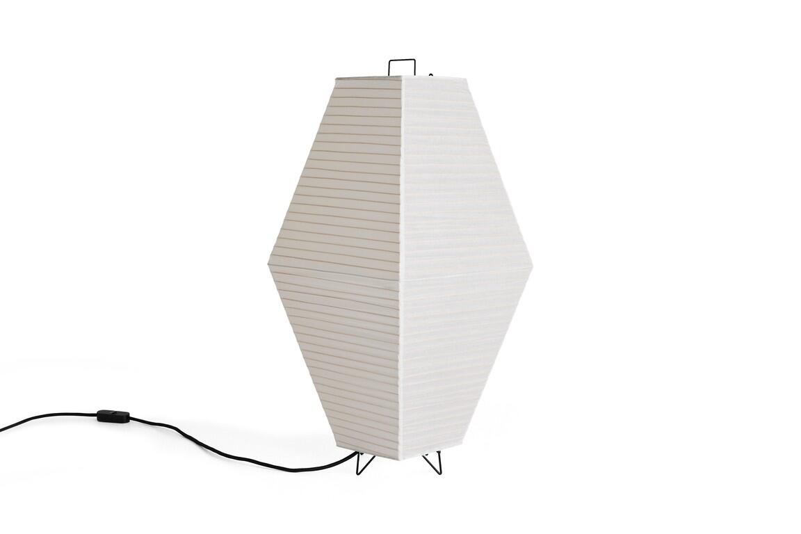Prism rispapirsgulv-/bordlampe – Classic White