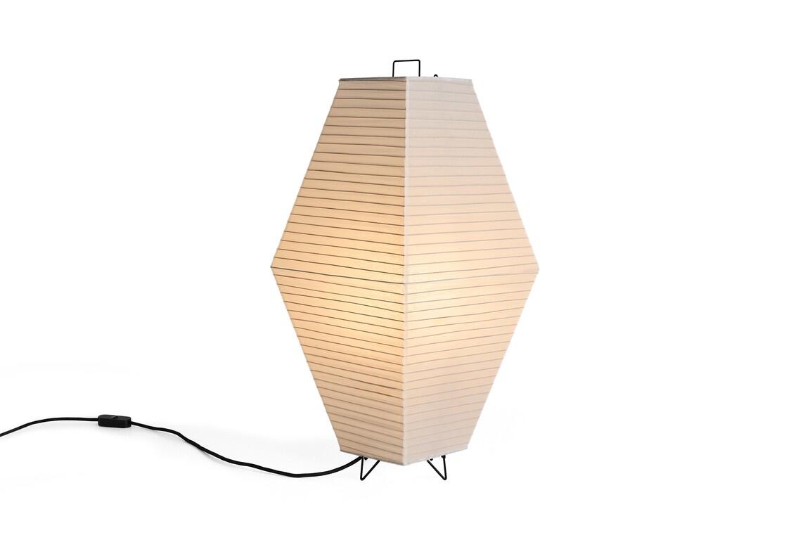 Prism rispapirsgulv-/bordlampe – Classic White