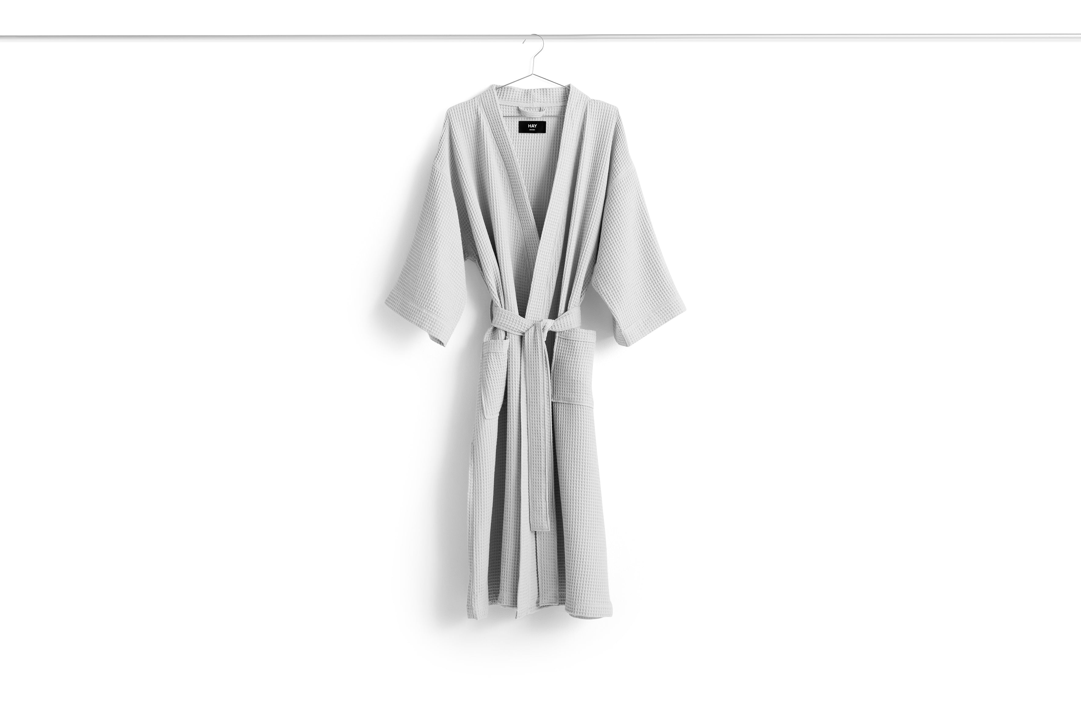 Waffle badekåbe - grå