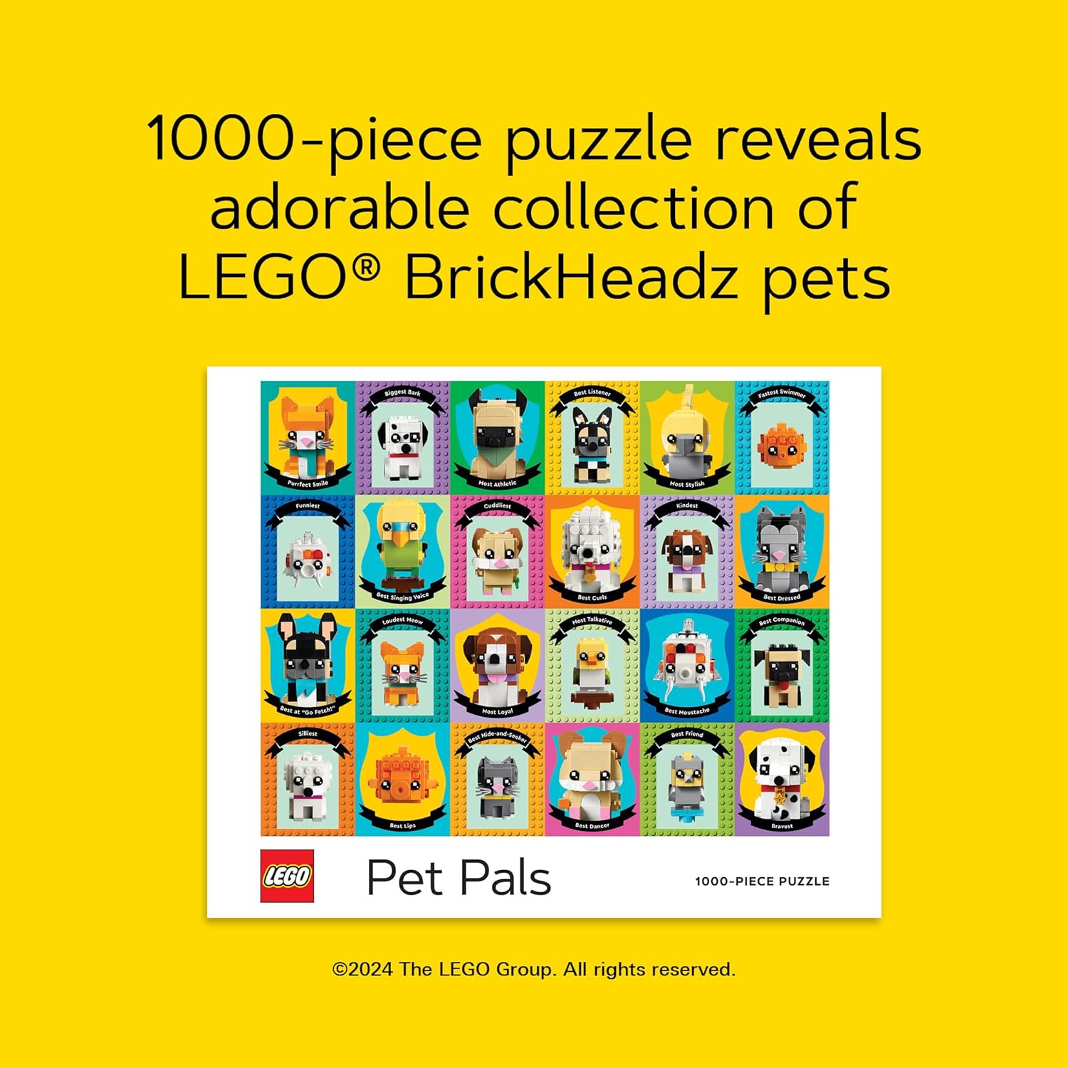 Lego Pet Pals puslespil - 1000 brikker