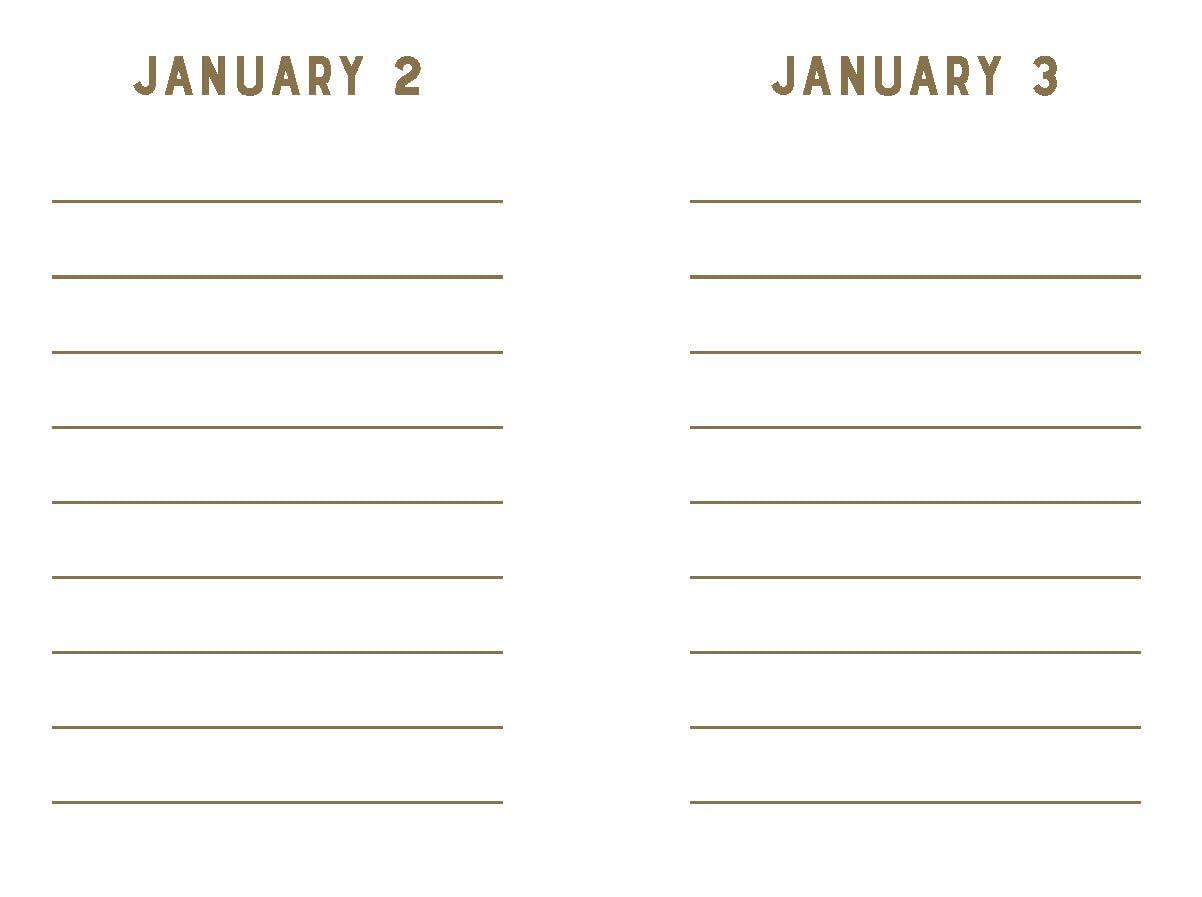 Mini One Line a Day dagbog