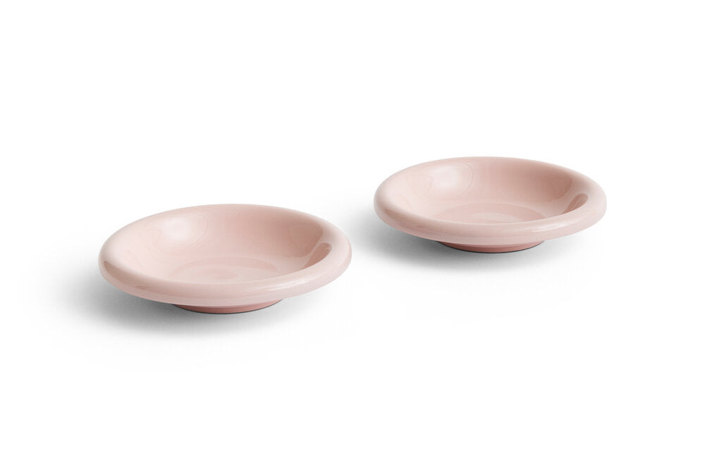 Barro dyb tallerken, 2 stk - Pink