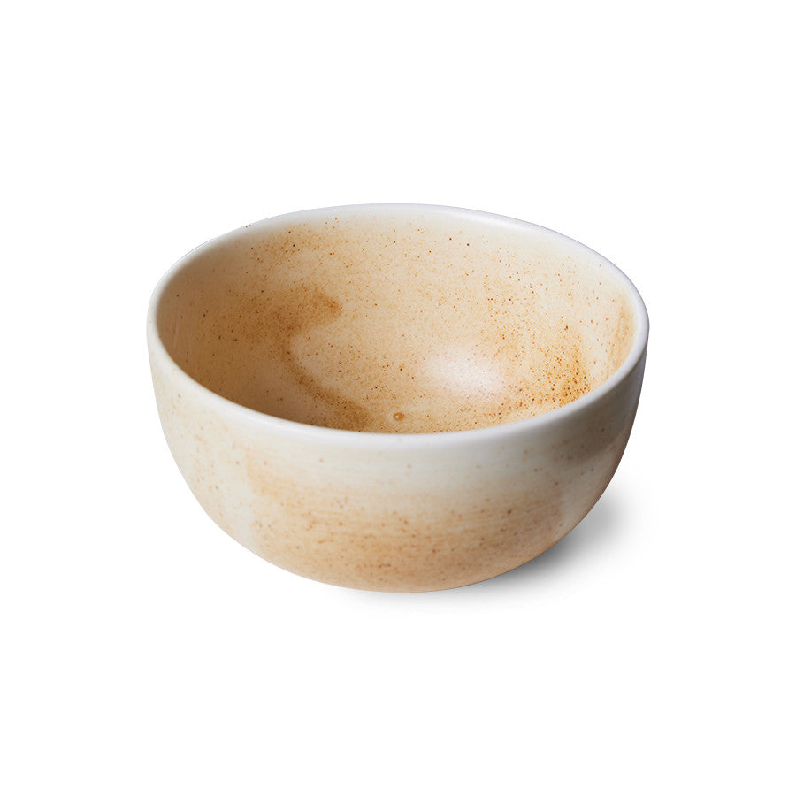 Chef ceramics skål, creme/brun - Ø10,7 cm.