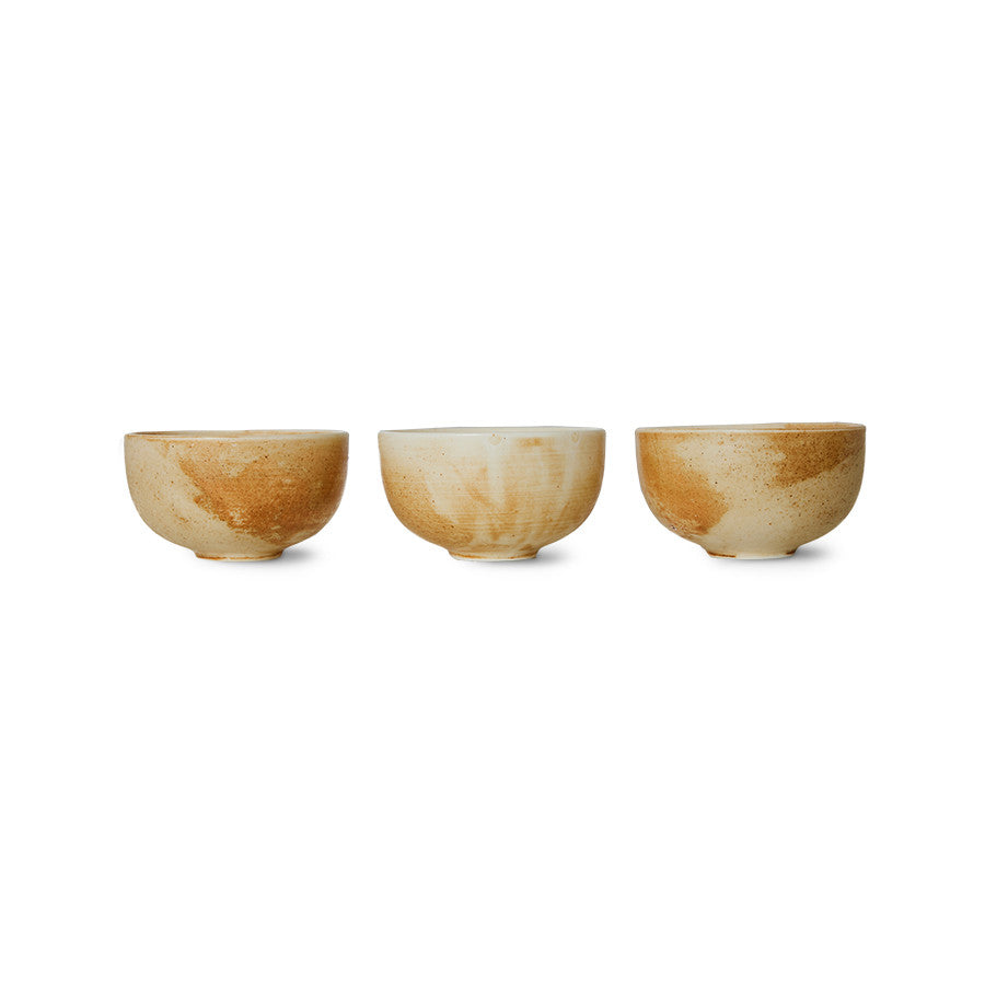 Chef ceramics skål, creme/brun - Ø10,7 cm.