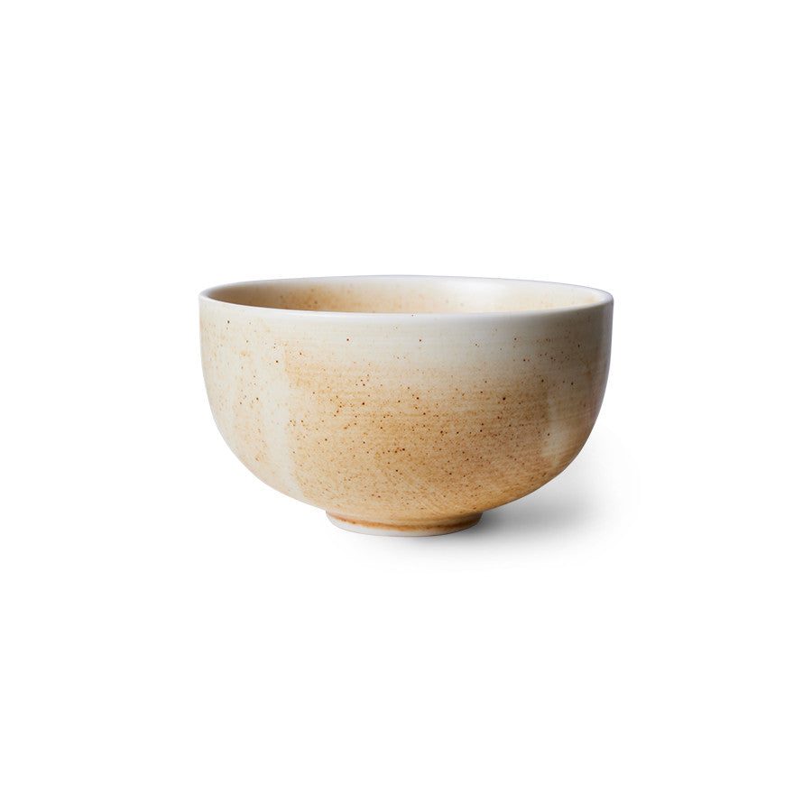 Chef ceramics skål, creme/brun - Ø10,7 cm.