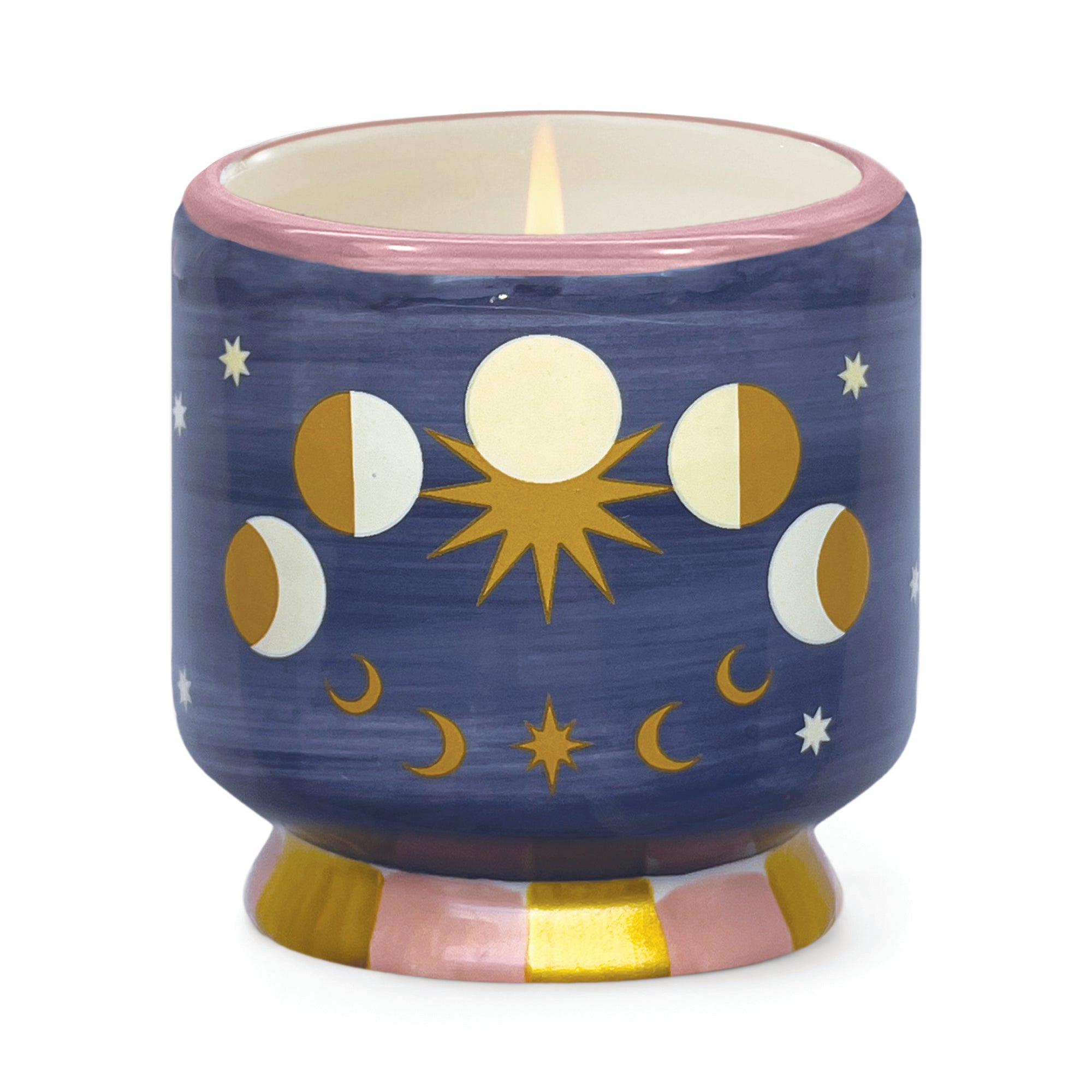 Adopo Moon Phases Ceramic duftlys - Jasmine & Rose