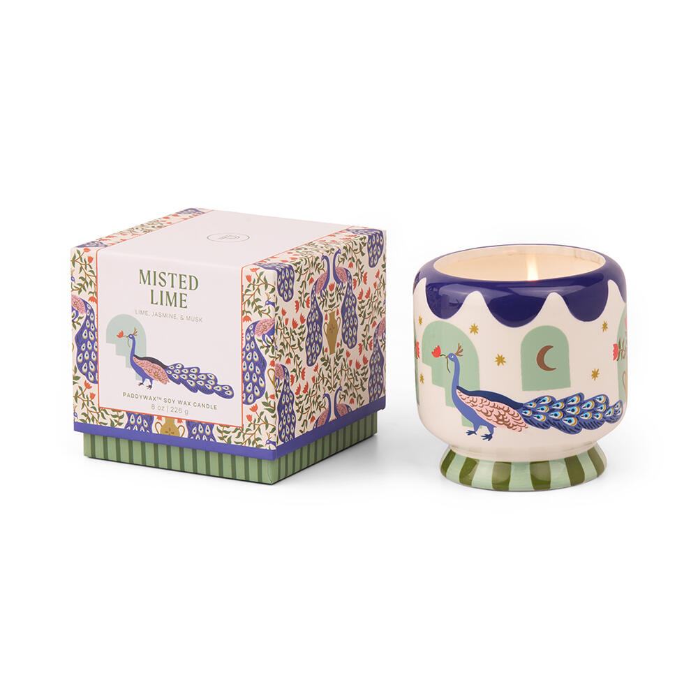 Adopo Peacock duftlys - Misted Lime