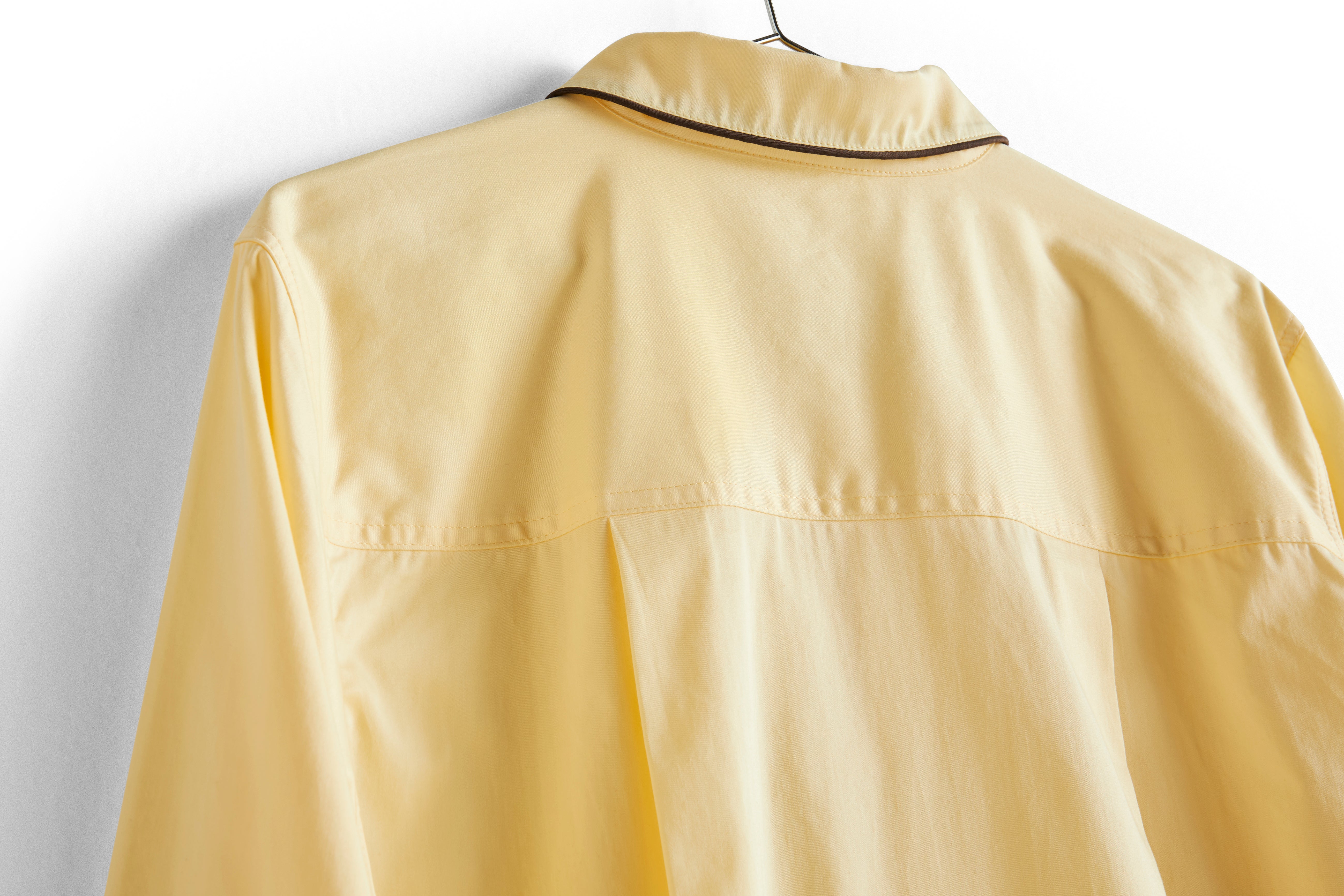 Outline Pyjama L/S natskjorte - Soft Yellow