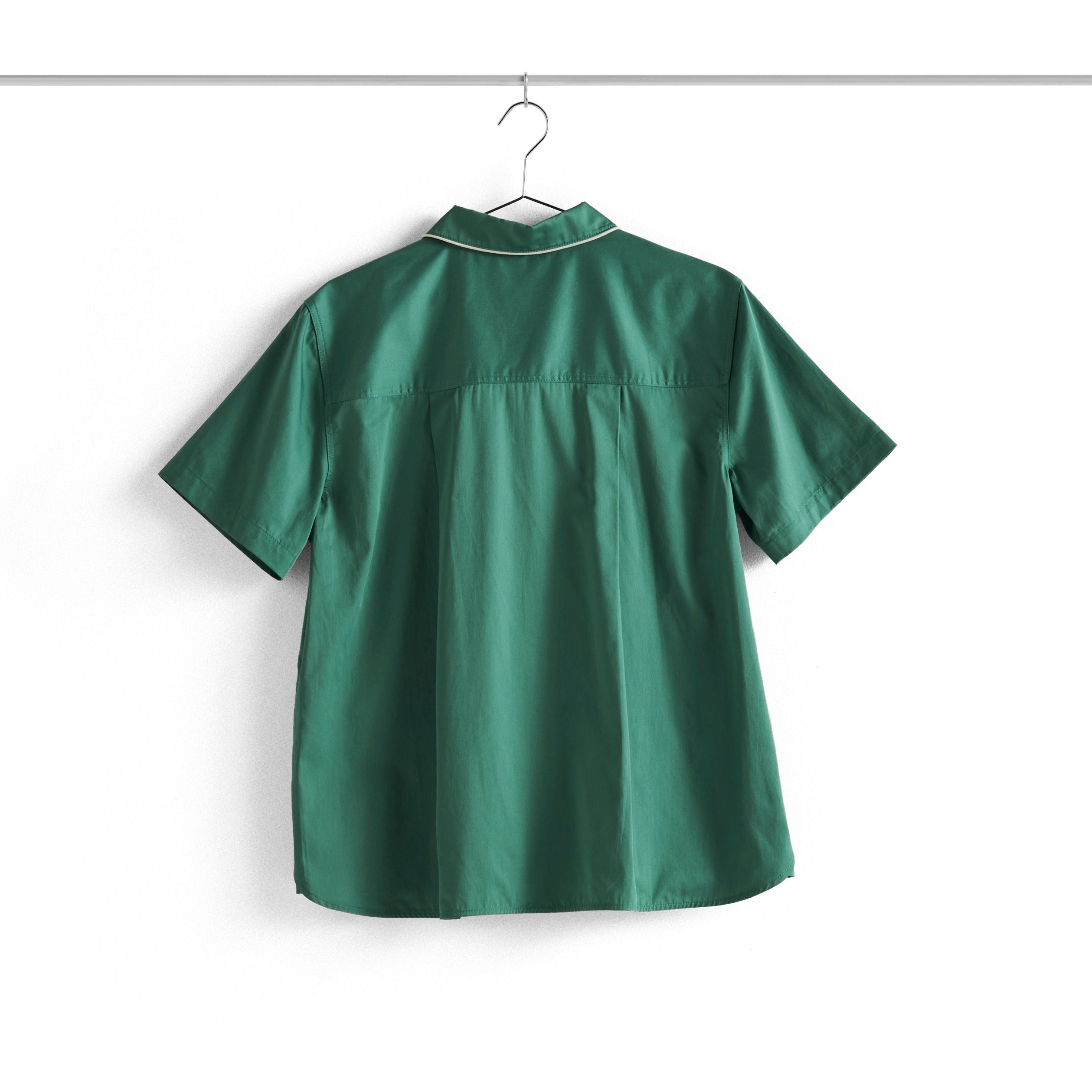 Outline Pyjama S/S natskjorte - Emerald Green
